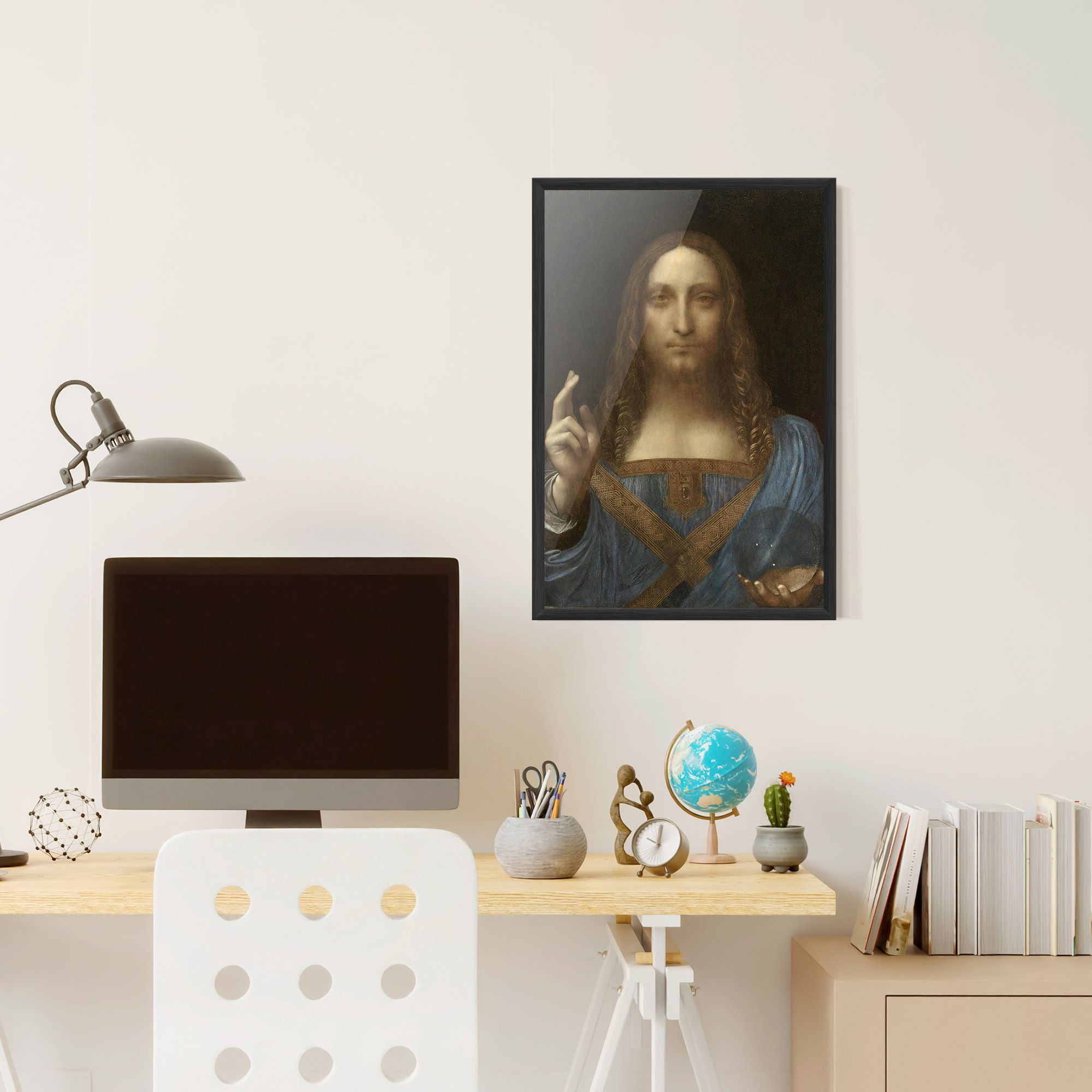 Leonardo Da Vinci Salvator Mundi mockup 6