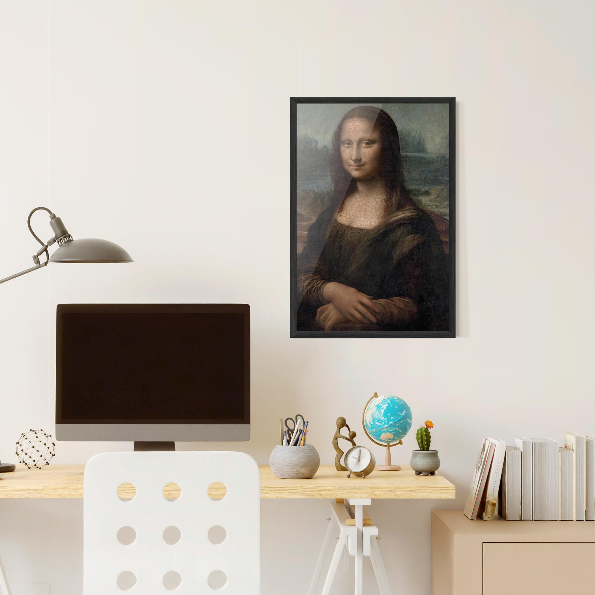 Gerahmte Poster Mona Lisa By Leonardo Da Vinci mockup 6