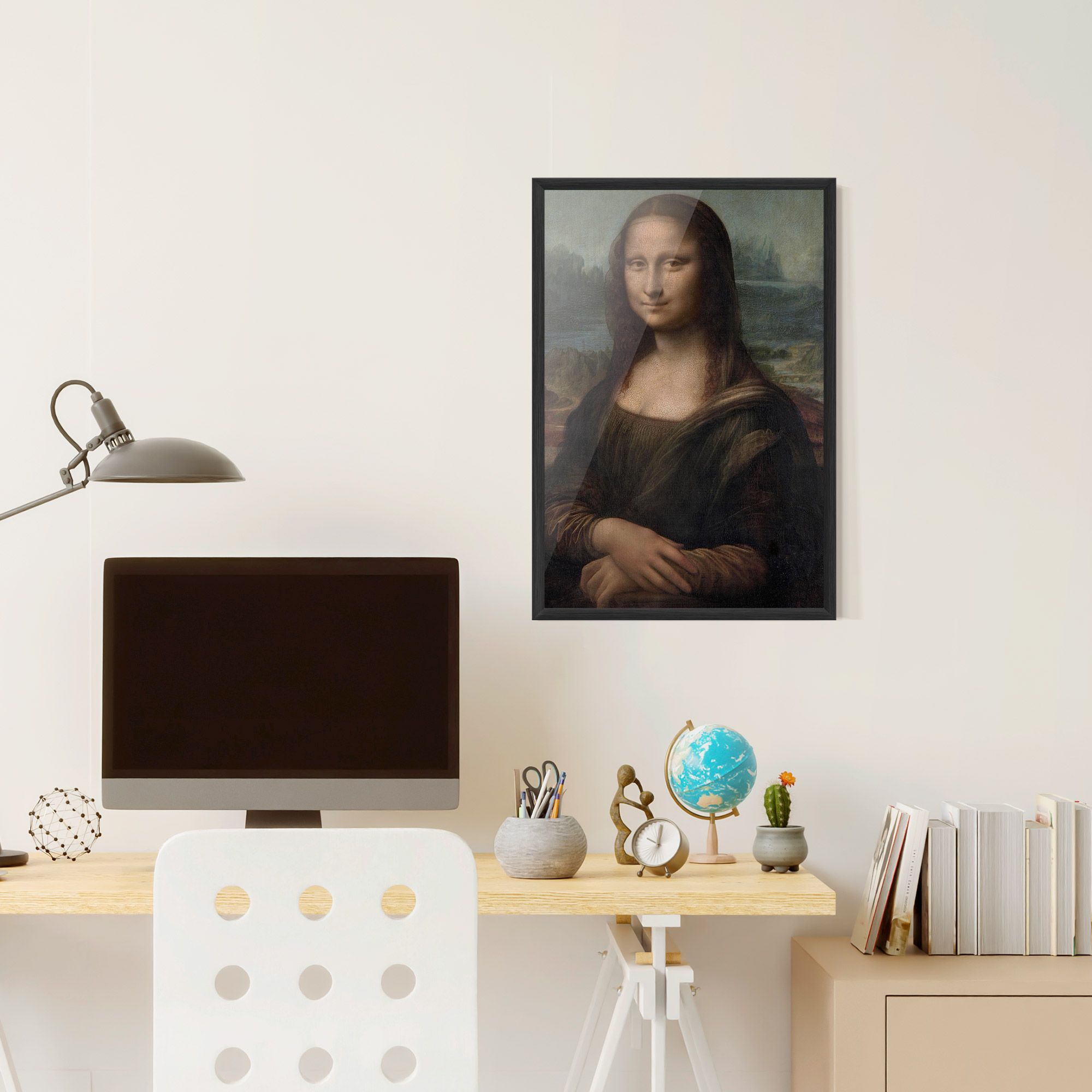 Mona Lisa By Leonardo Da Vinci mockup 6