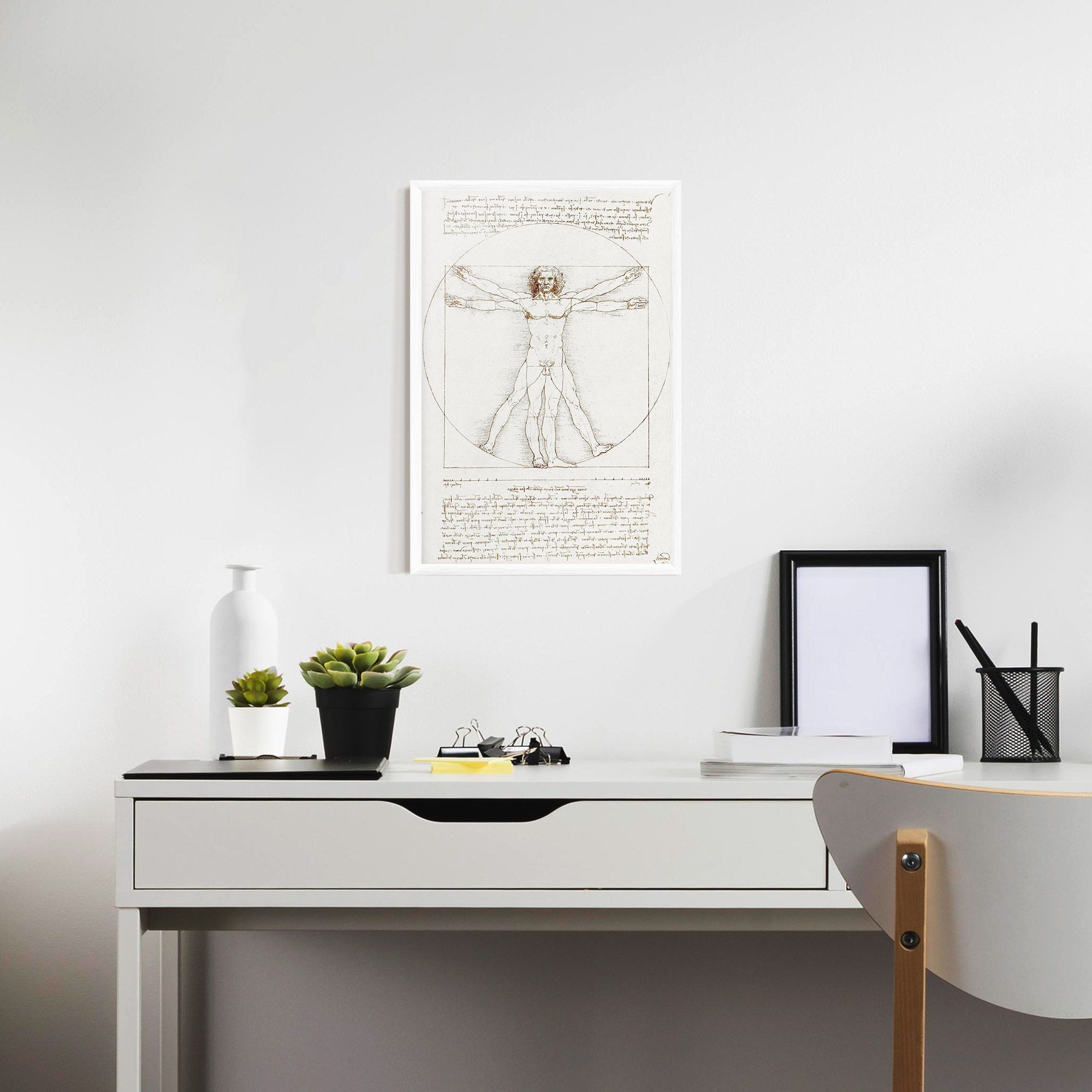 Leonardo Da Vinci's Vitruvian Man mockup 7