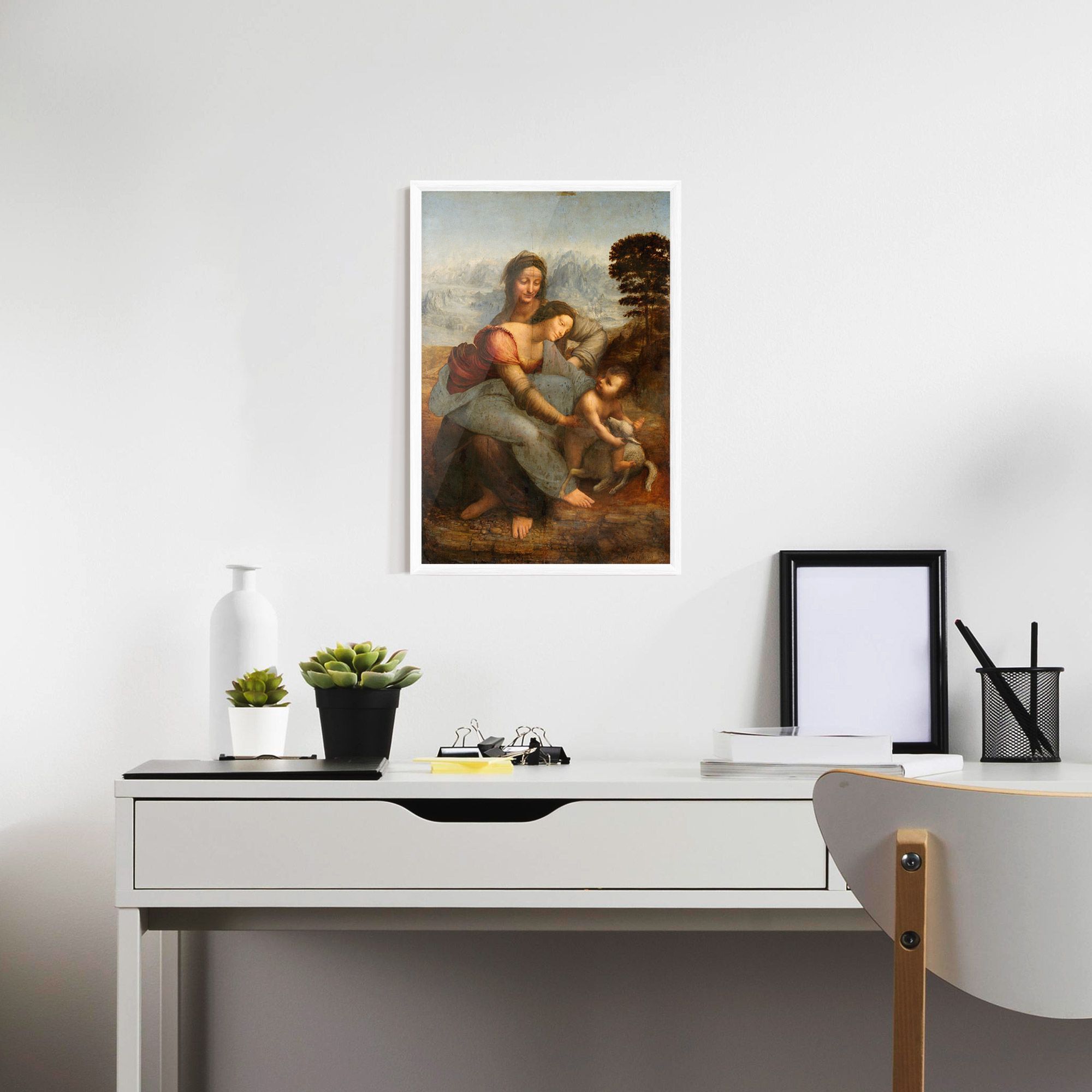 Leonardo Da Vinci Virgin And Child With St Anne mockup 7