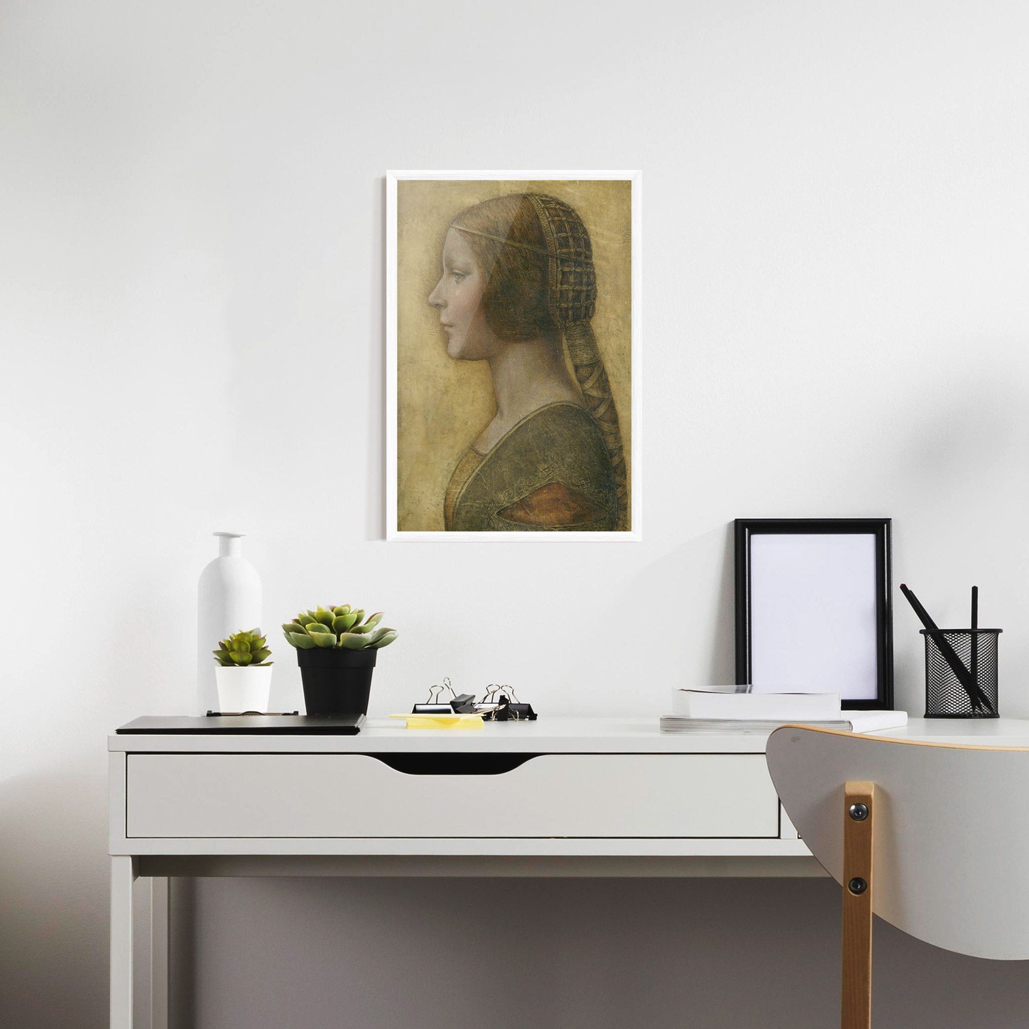 Profile Of A Young Fiancee Da Vinci mockup 7