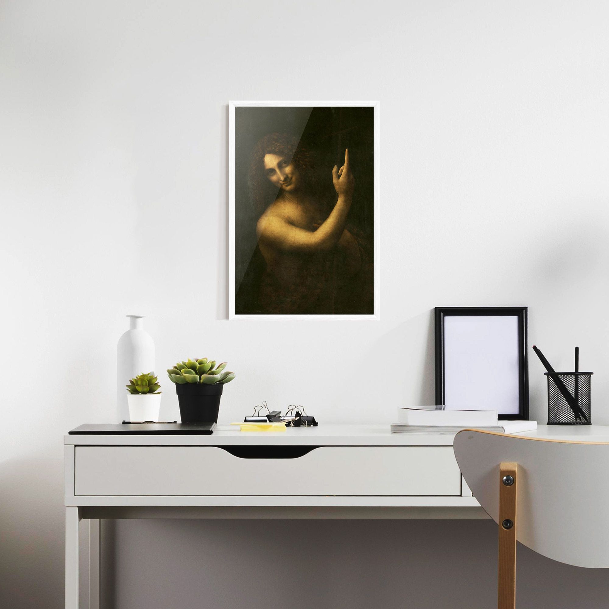Seonardo Da Vinci Saint John The Baptist mockup 7