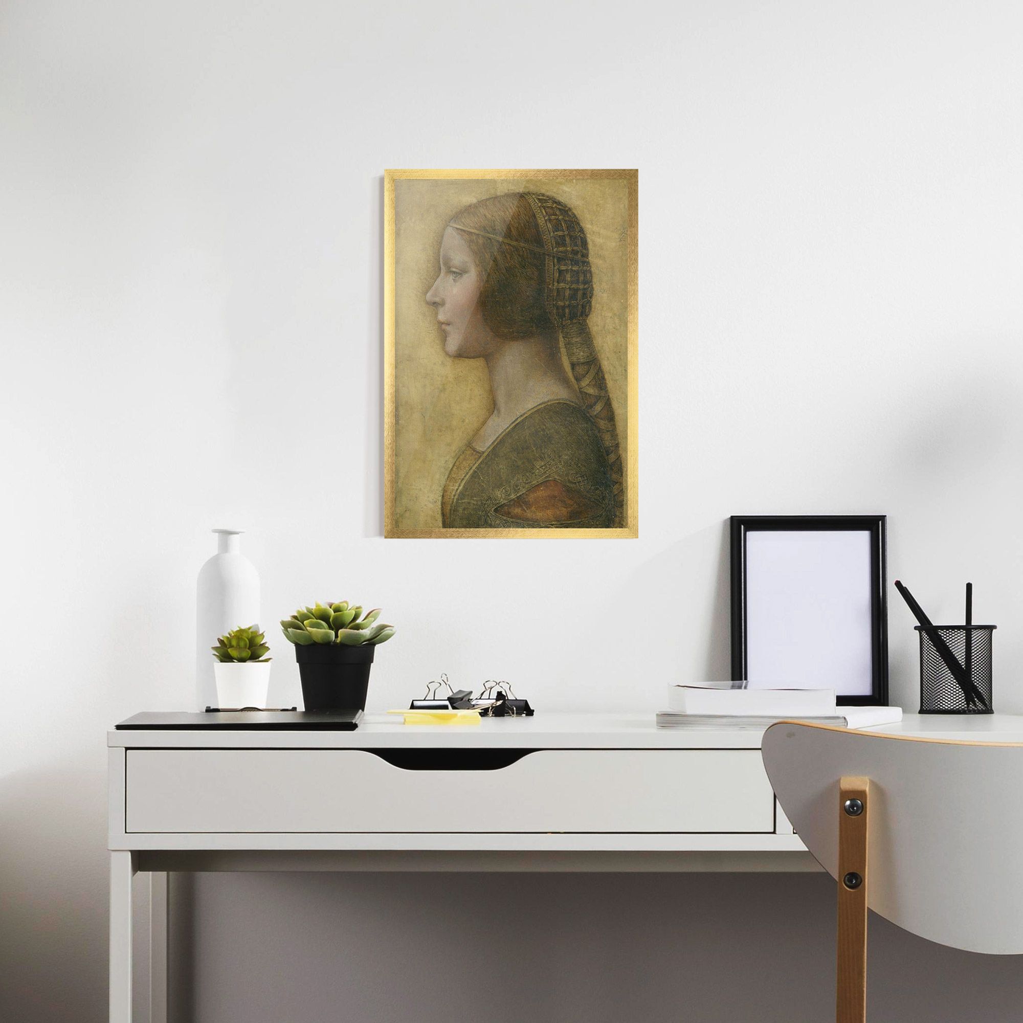 Profile Of A Young Fiancee Da Vinci mockup 7