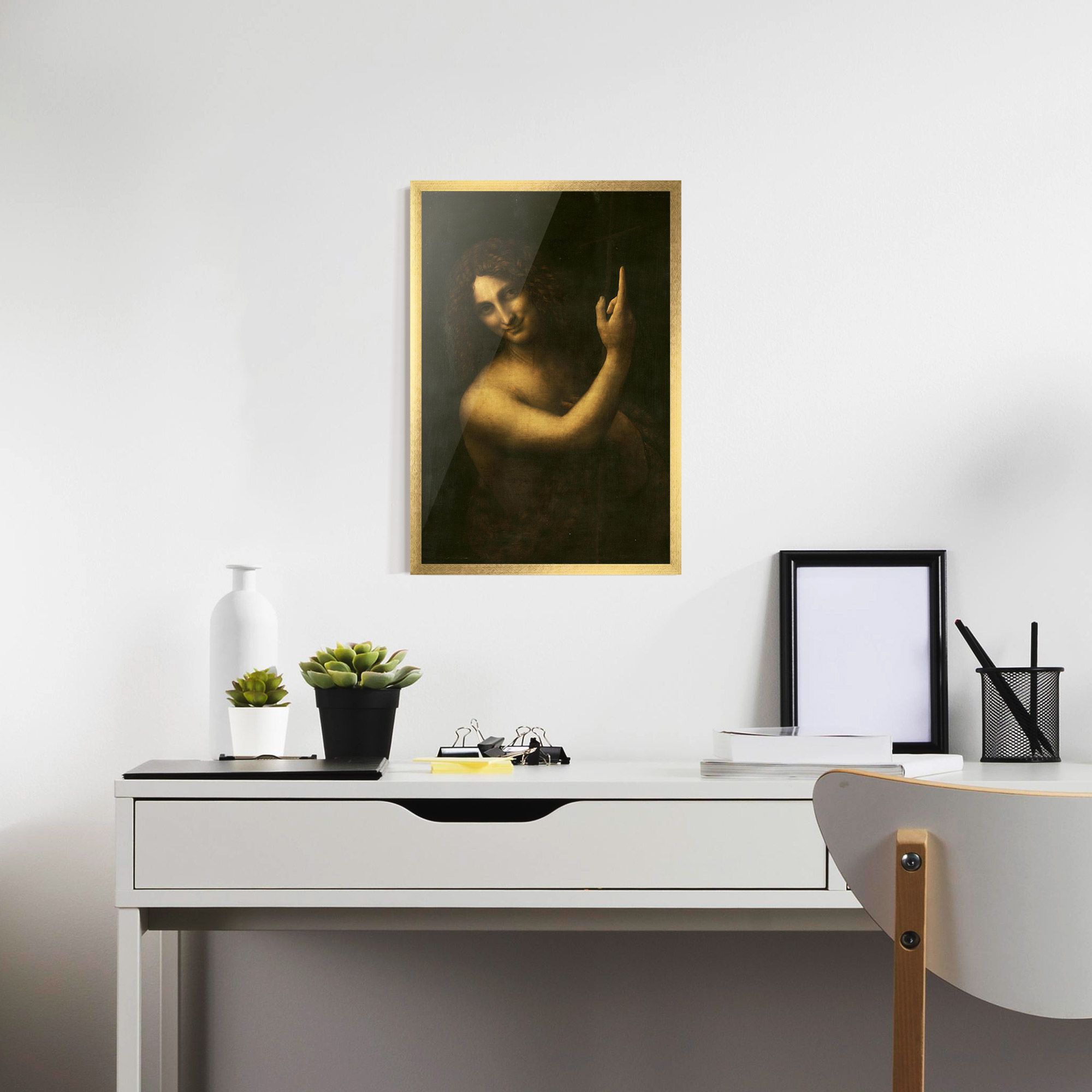 Seonardo Da Vinci Saint John The Baptist mockup 7