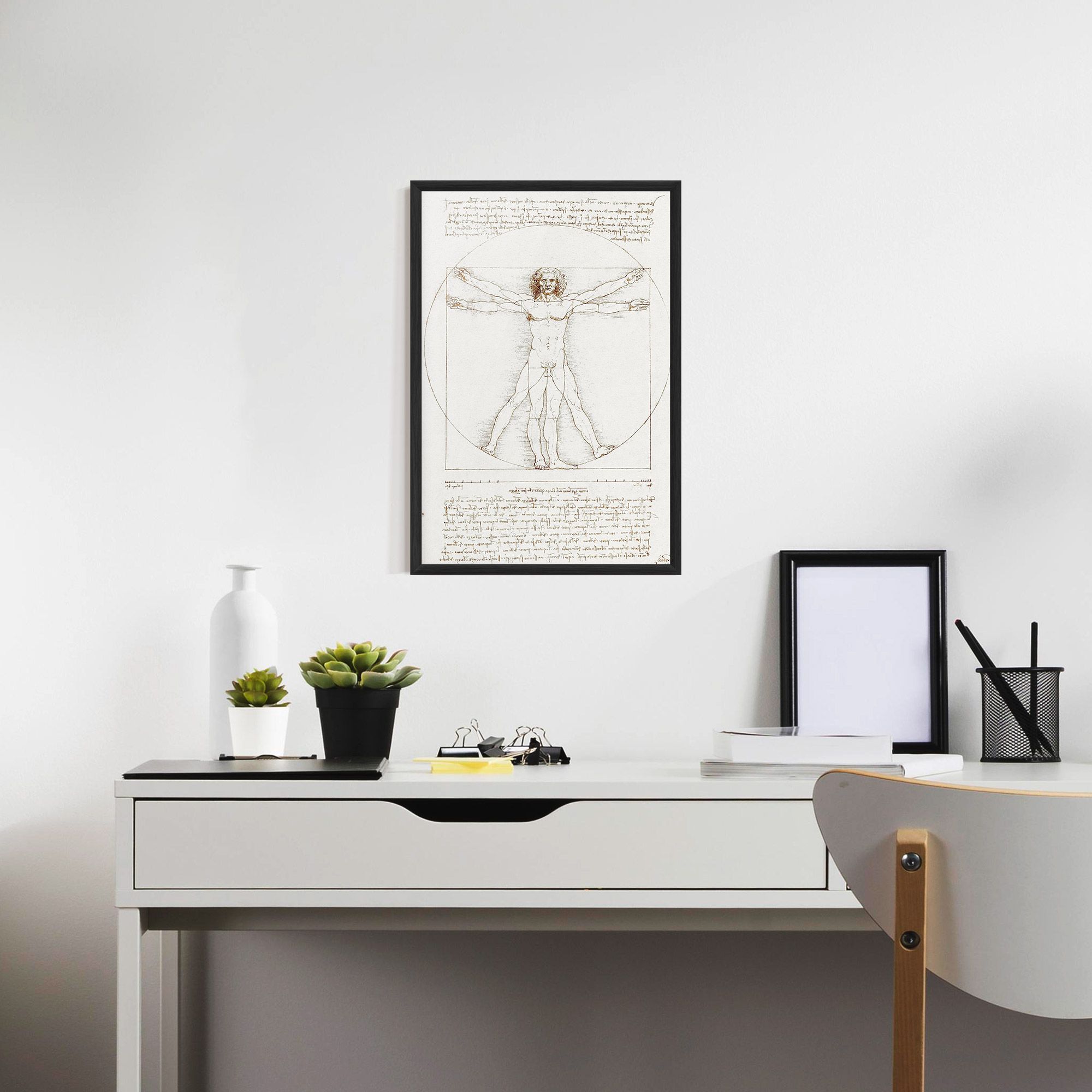 Leonardo Da Vinci's Vitruvian Man mockup 7