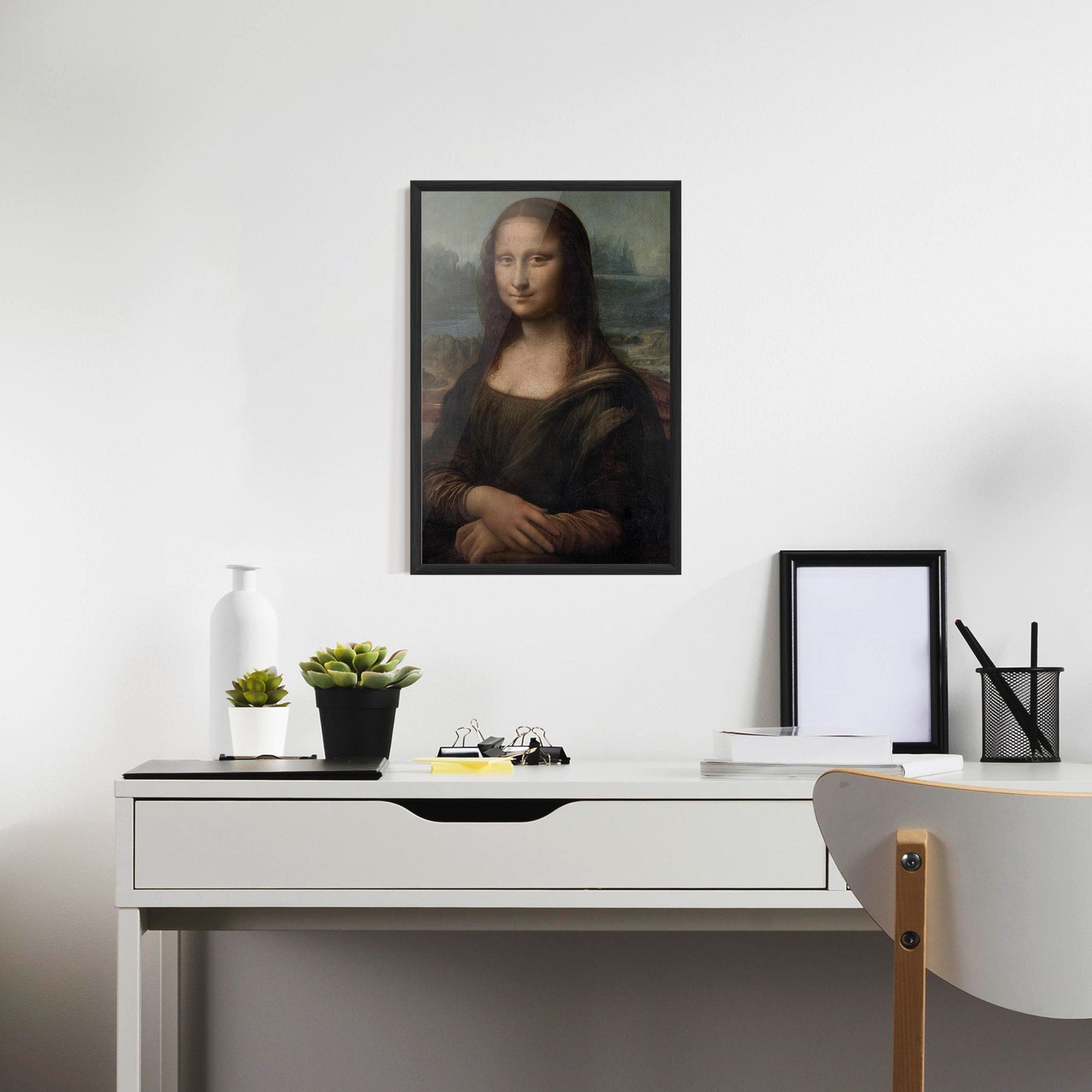 Mona Lisa By Leonardo Da Vinci mockup 7