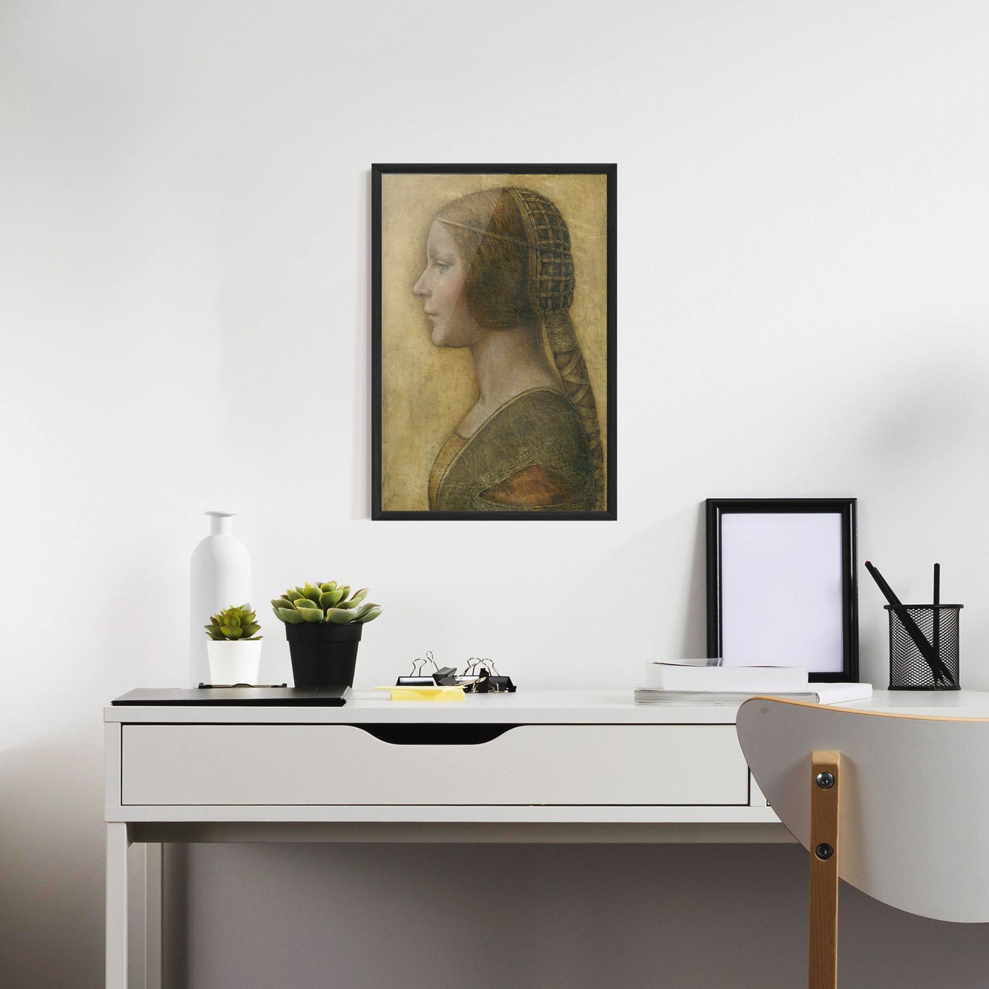 Profile Of A Young Fiancee Da Vinci mockup 7