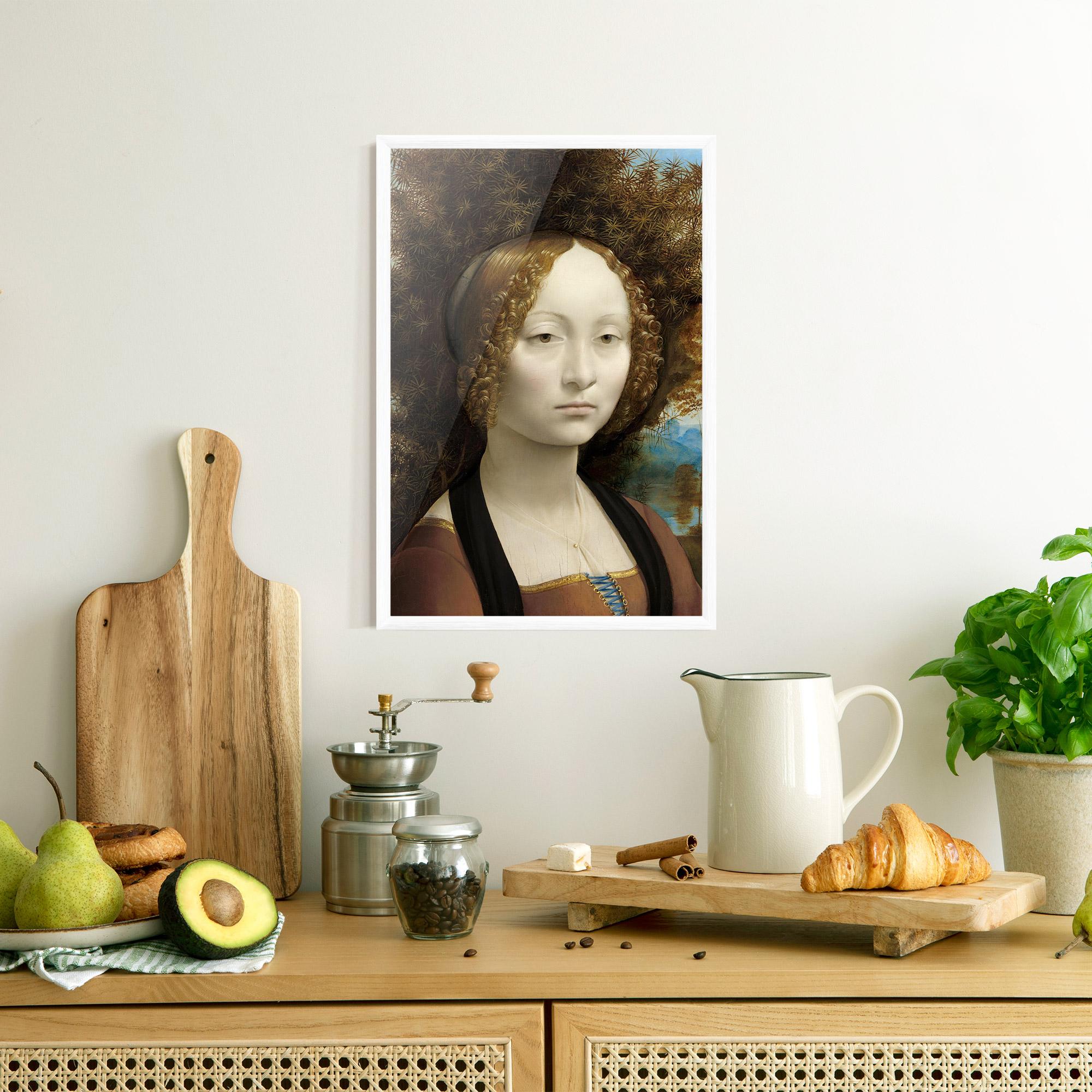 Gerahmte Poster Leonardo Da Vinci Ginevra De Benci mockup 8