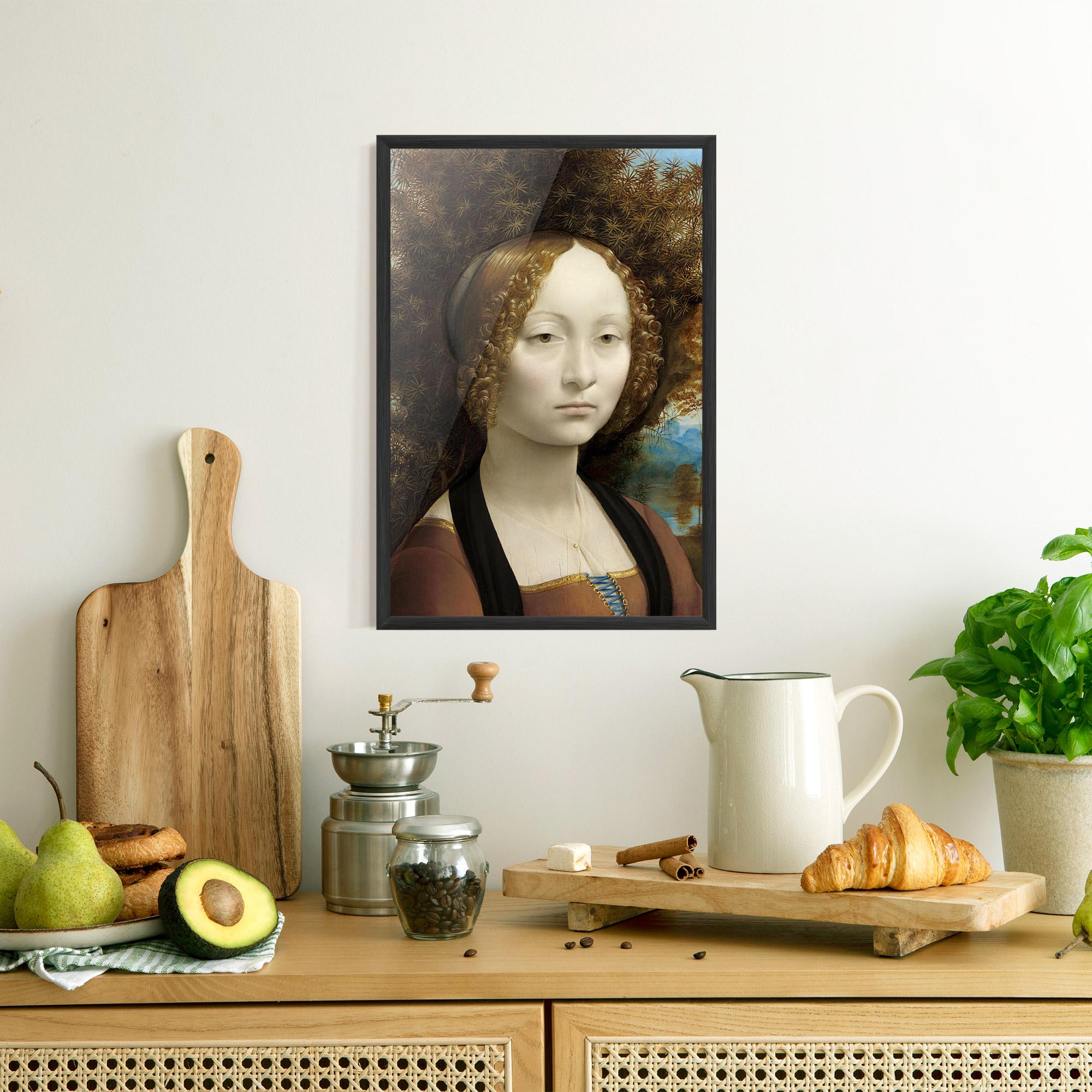 Gerahmte Poster Leonardo Da Vinci Ginevra De Benci mockup 8