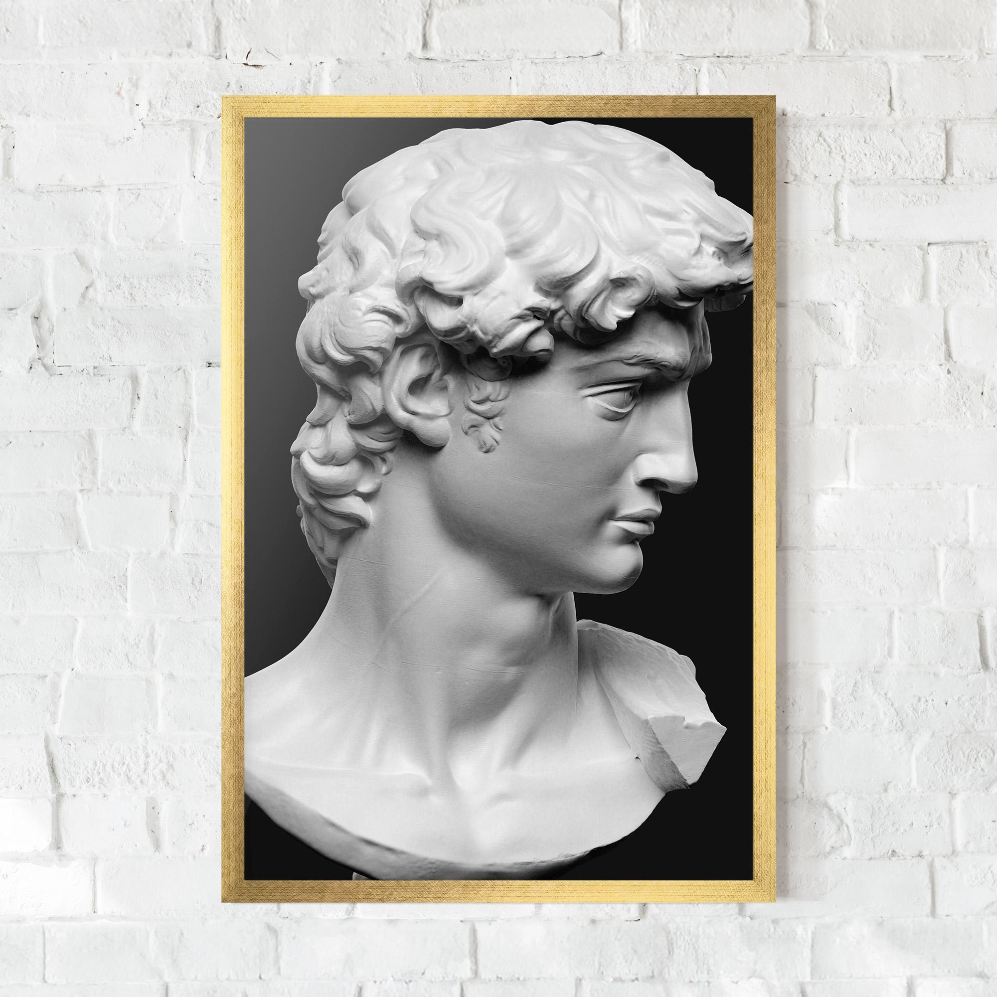 Gerahmte Poster David Head mockup 0