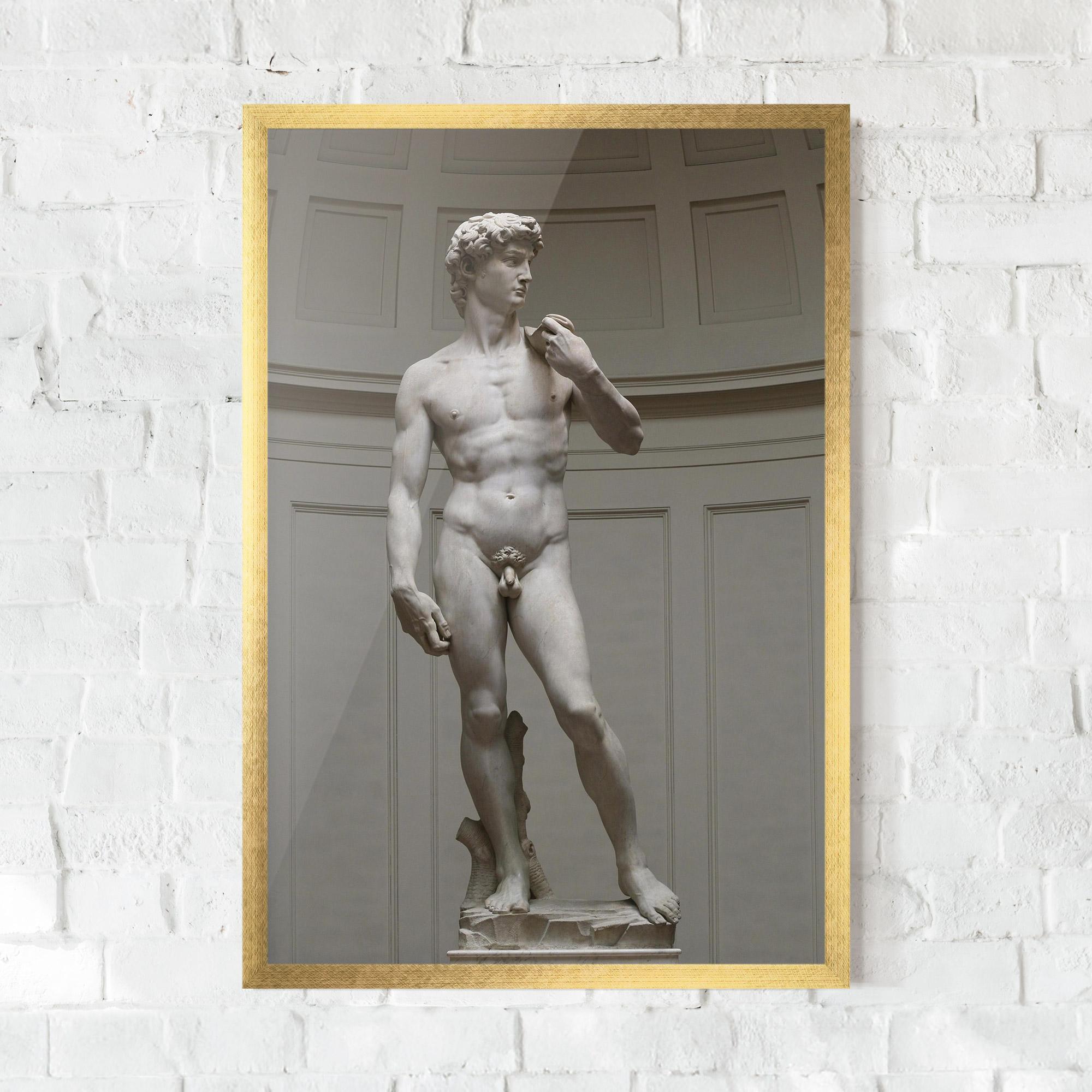 Gerahmte Poster Michelangelo Statue mockup 0