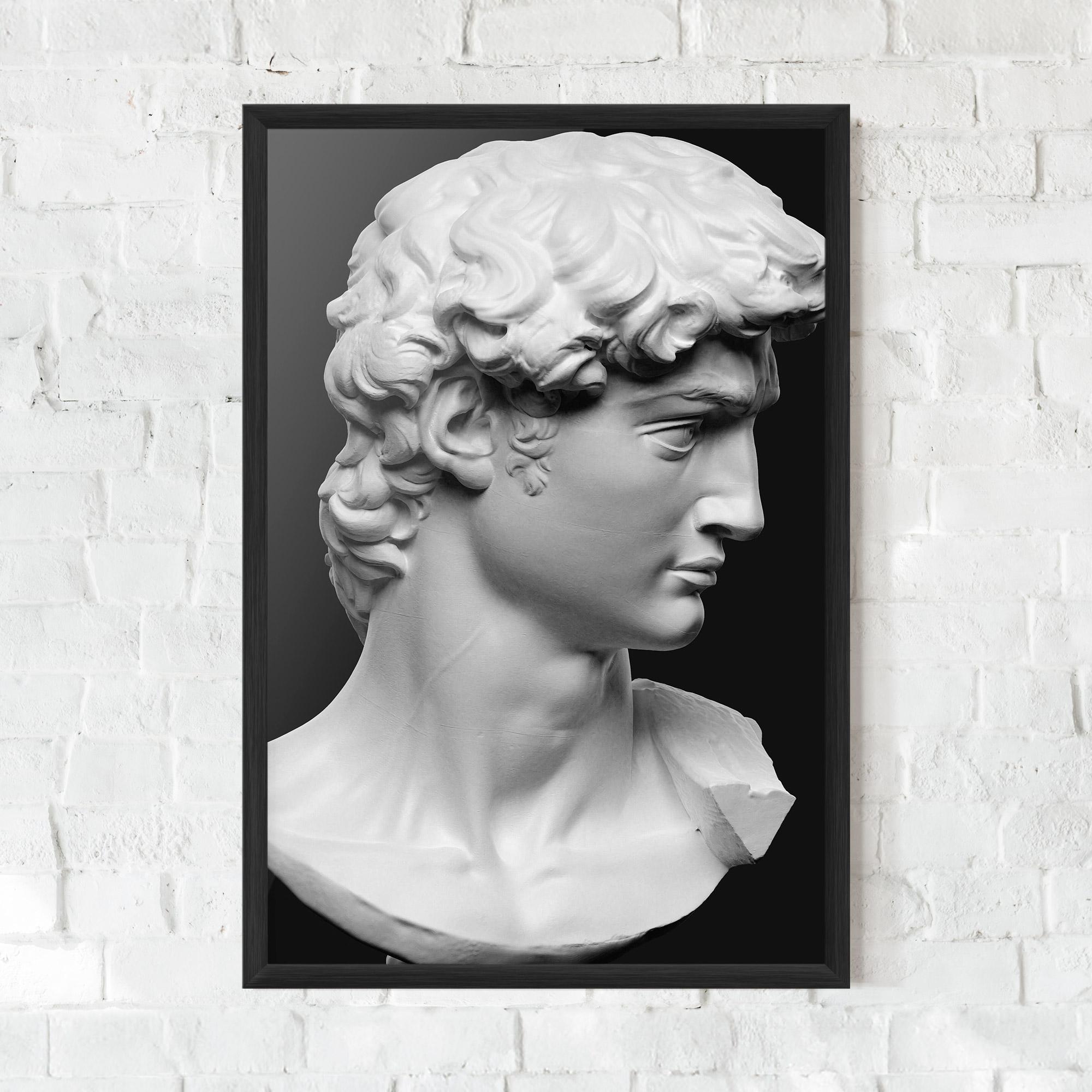 Gerahmte Poster David Head mockup 0