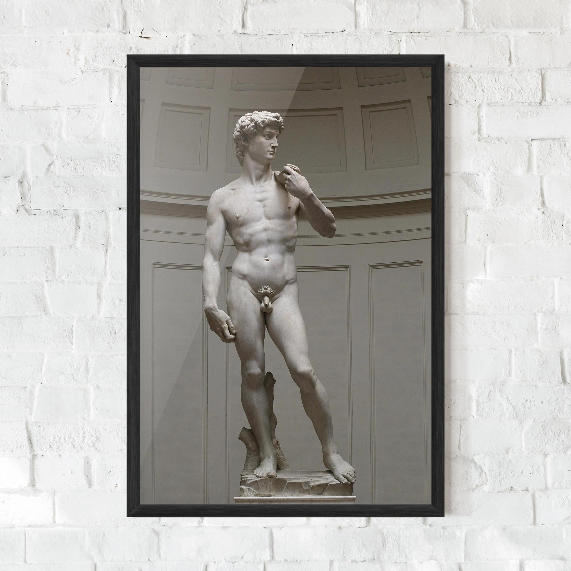 Gerahmte Poster Michelangelo Statue mockup 0