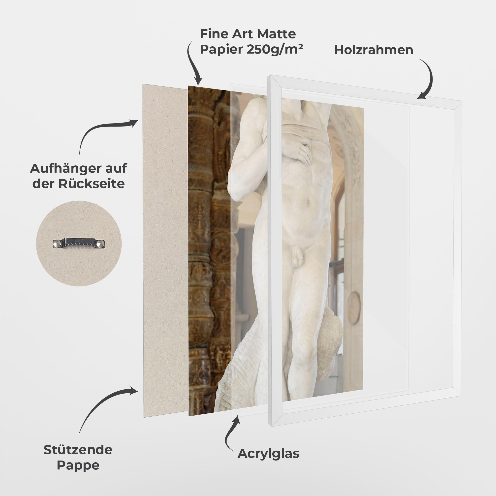 Gerahmte Poster Dying Slave mockup 1