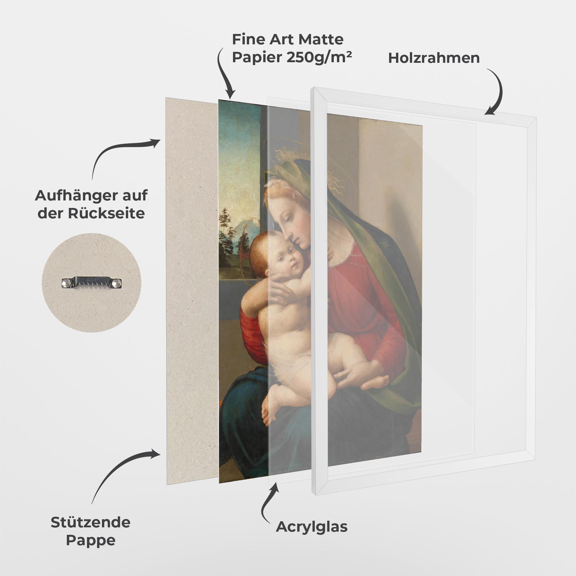 Gerahmte Poster Madonna And Child mockup 1