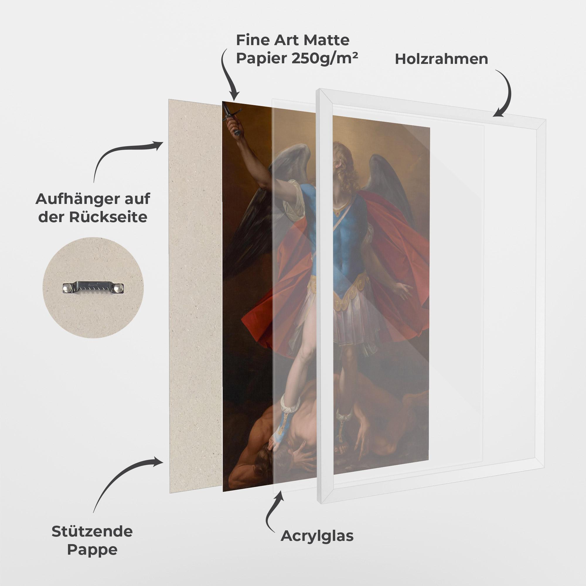 Gerahmte Poster Sword In Upraised mockup 1