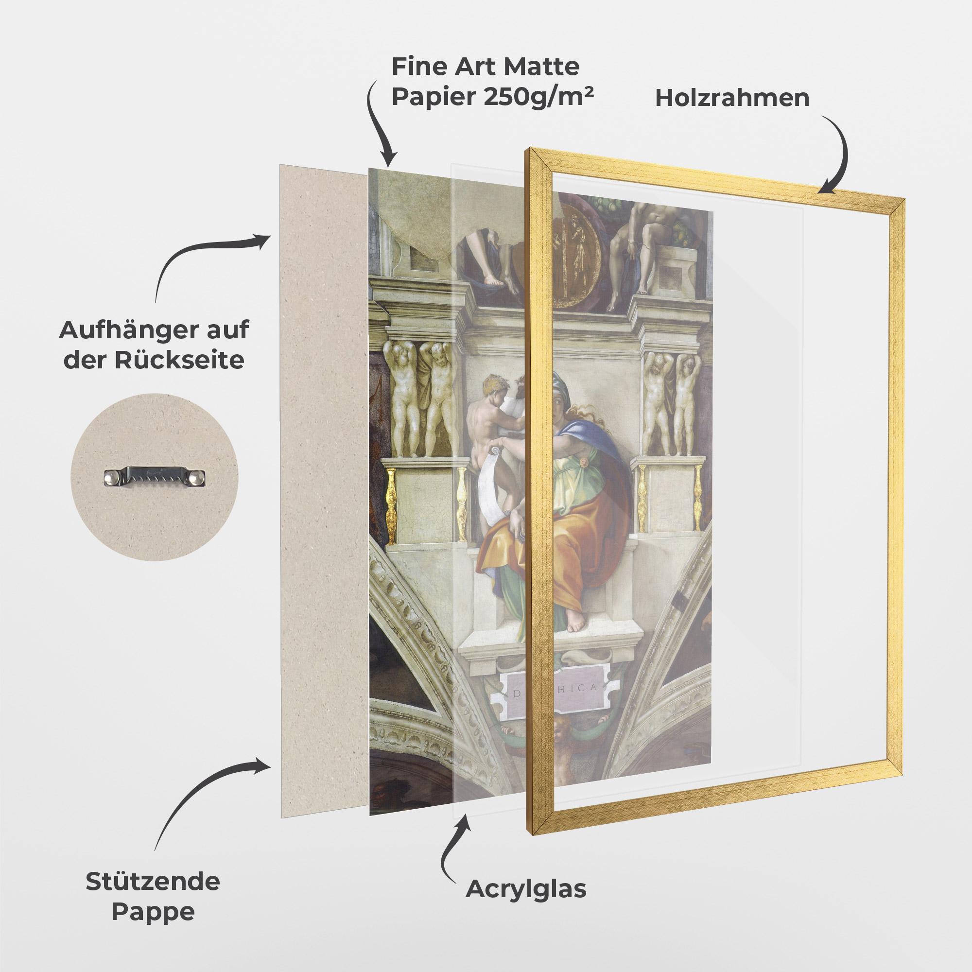Gerahmte Poster Delphic Sibyl mockup 1