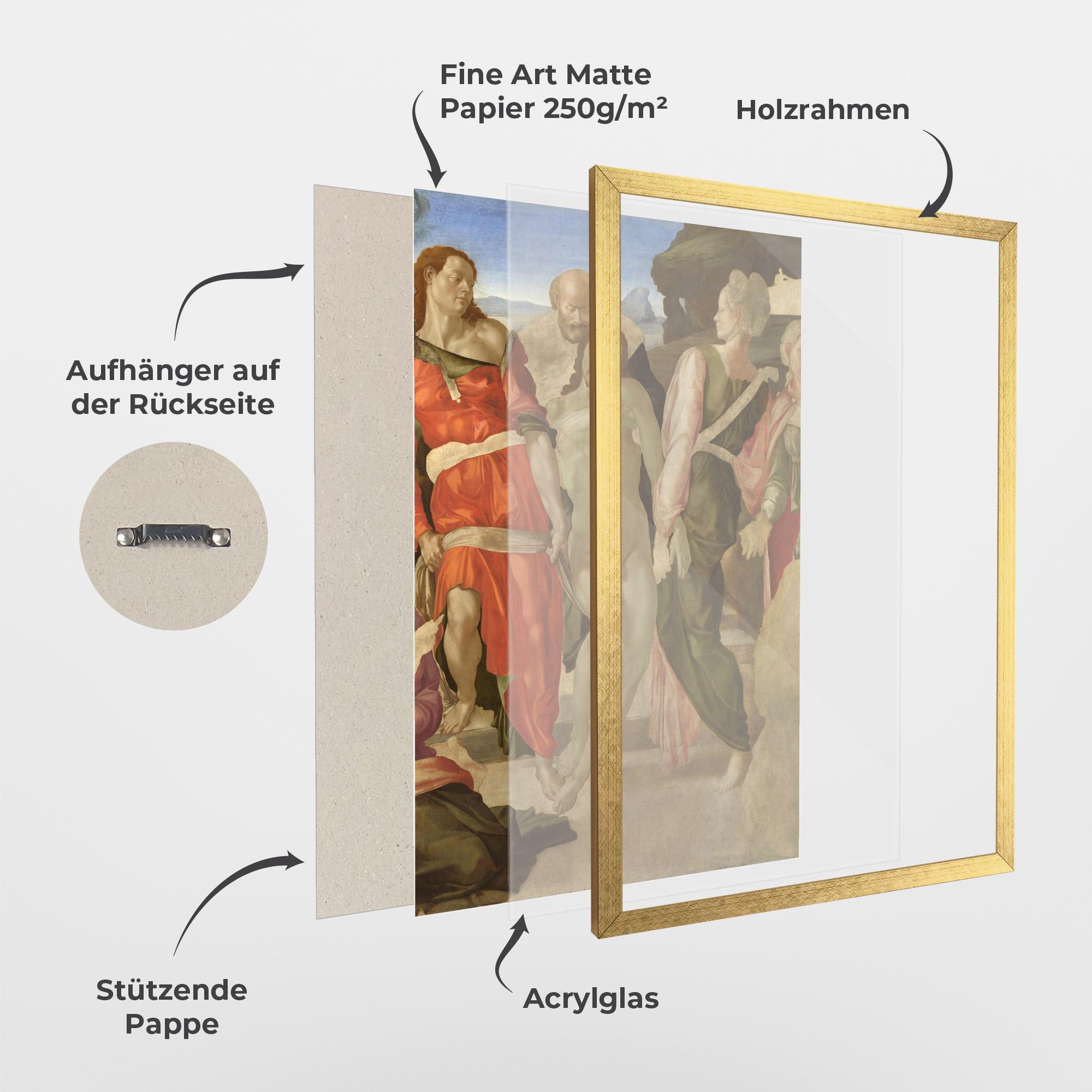 Gerahmte Poster Entombment mockup 1