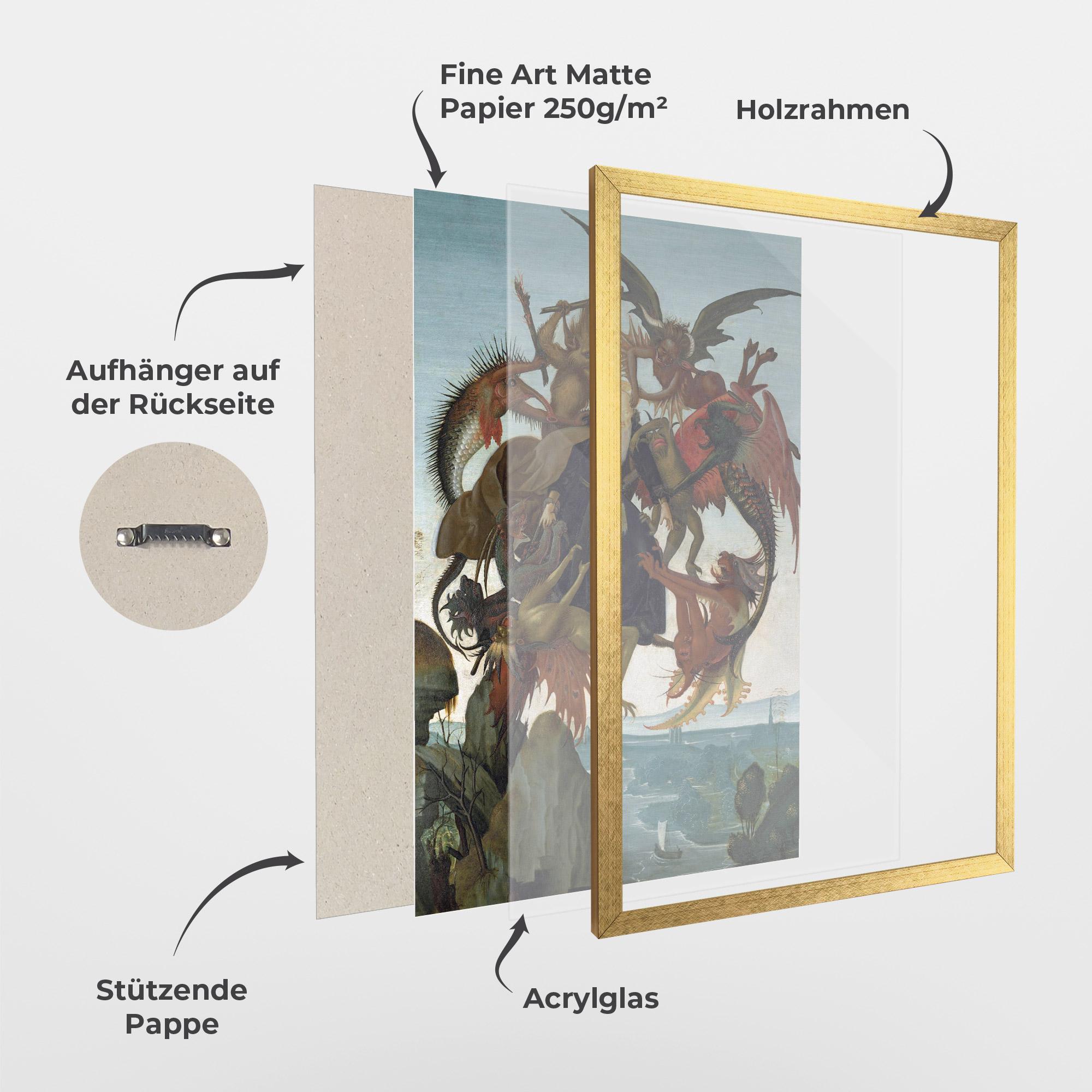 Gerahmte Poster Torment Of Saint mockup 1