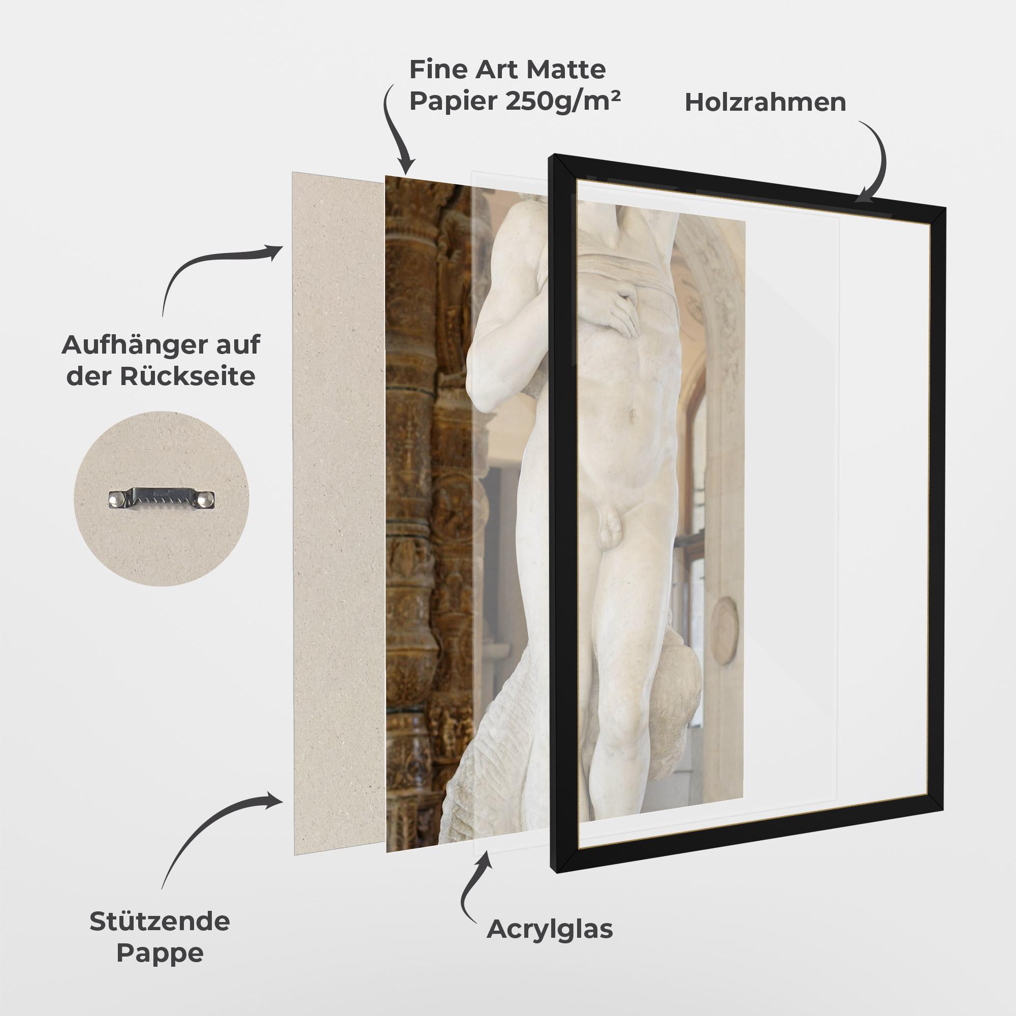 Gerahmte Poster Dying Slave mockup 1