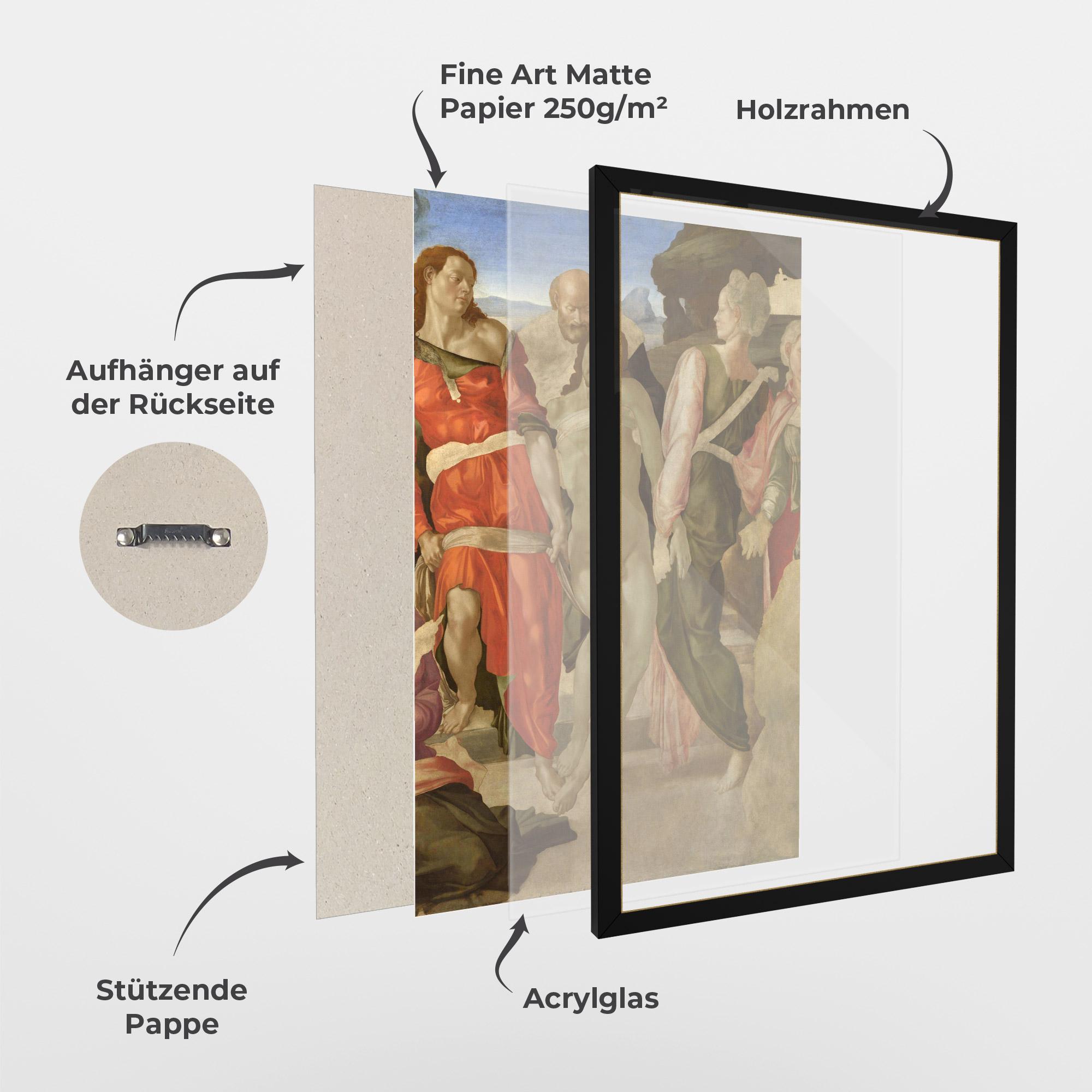 Gerahmte Poster Entombment mockup 1