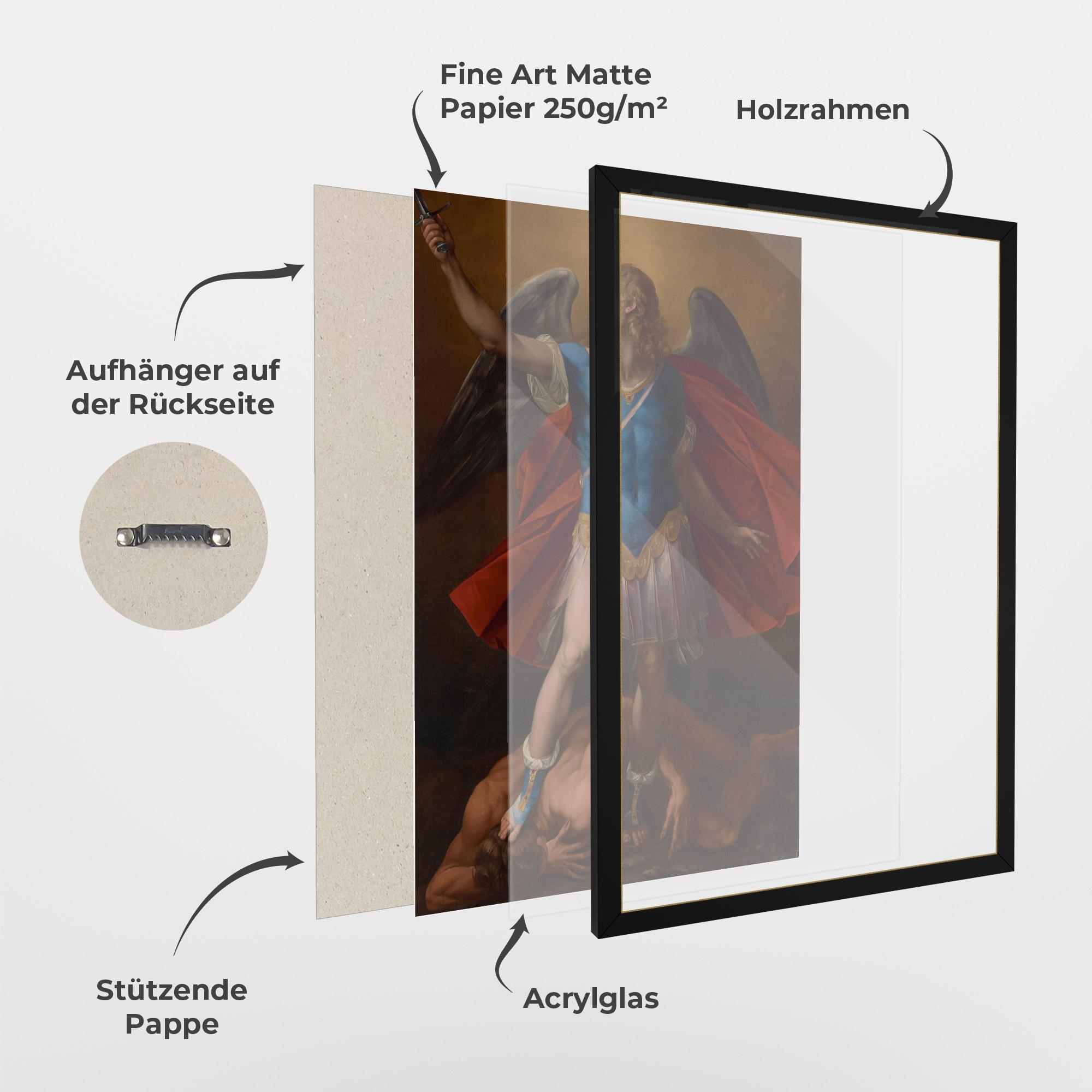 Gerahmte Poster Sword In Upraised mockup 1