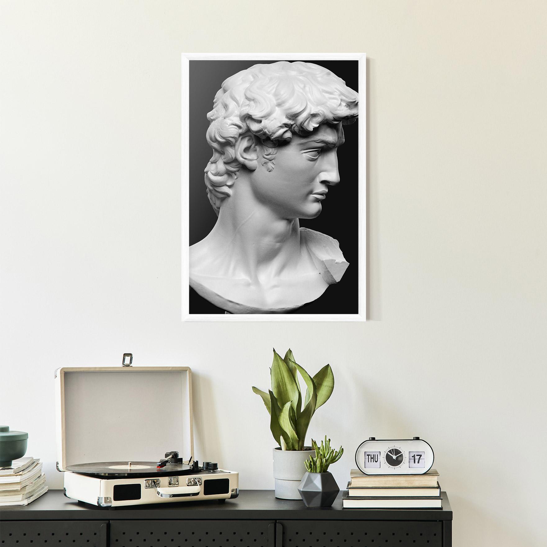 Gerahmte Poster David Head mockup 2