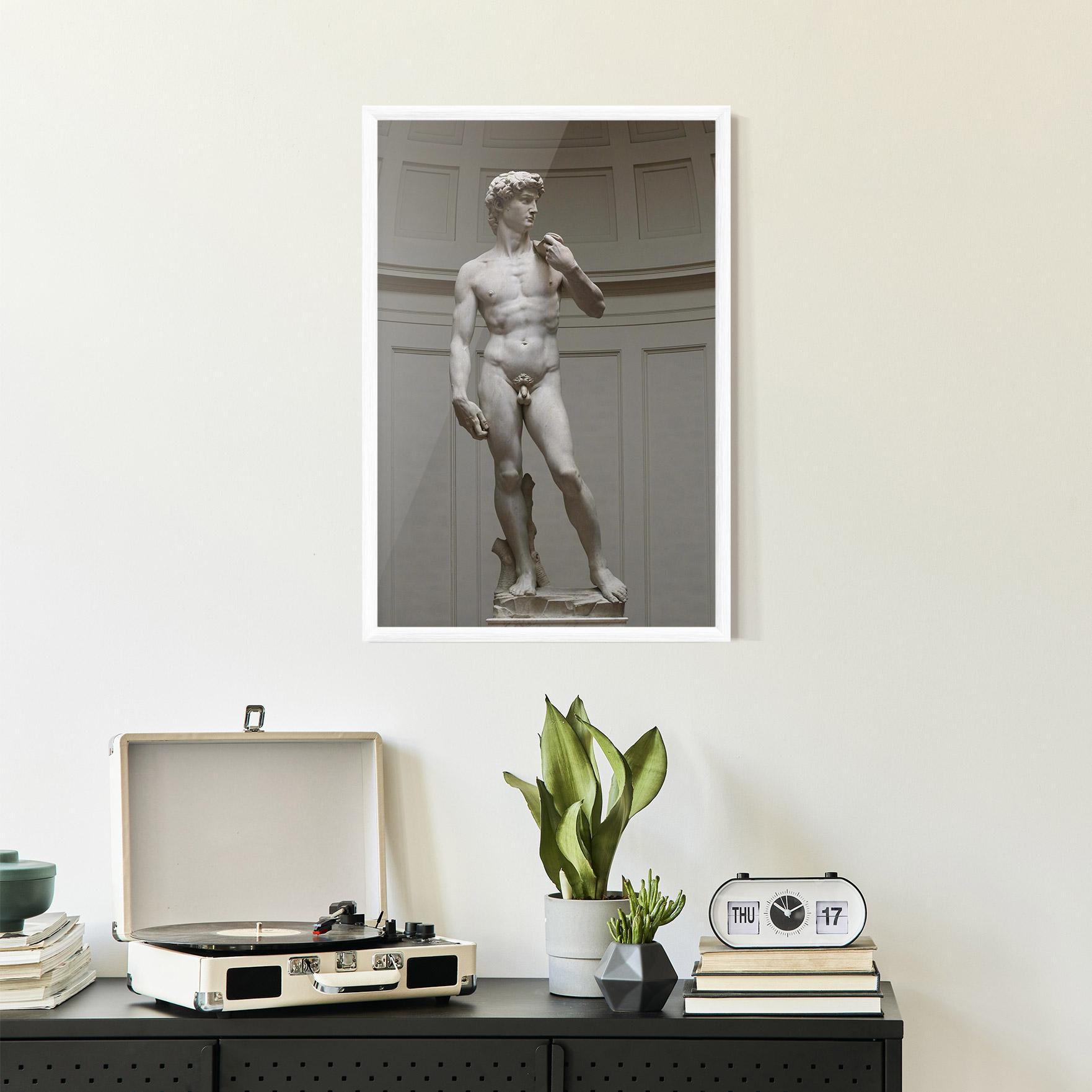 Gerahmte Poster Michelangelo Statue mockup 2