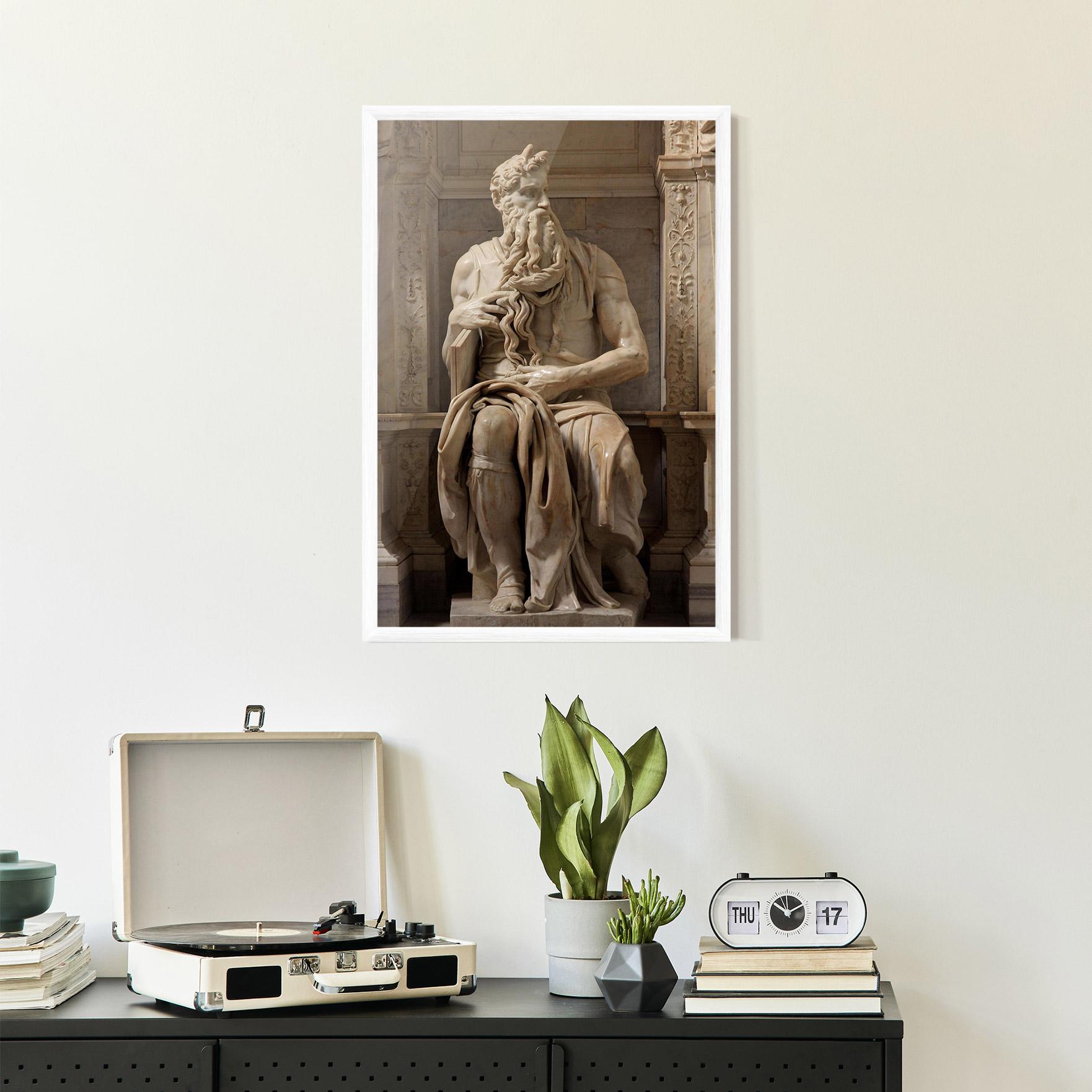 Gerahmte Poster Statue Moses mockup 2