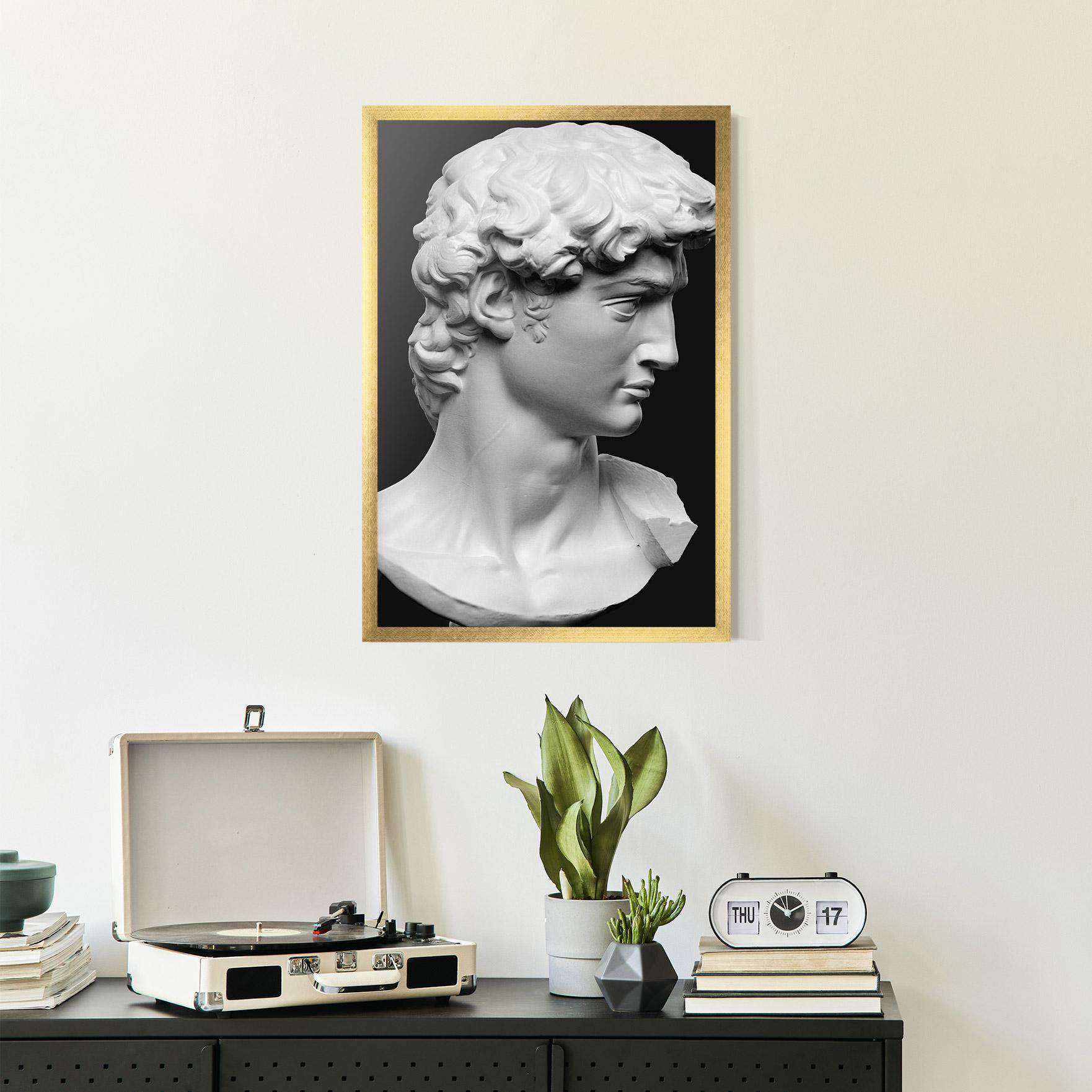 Gerahmte Poster David Head mockup 2