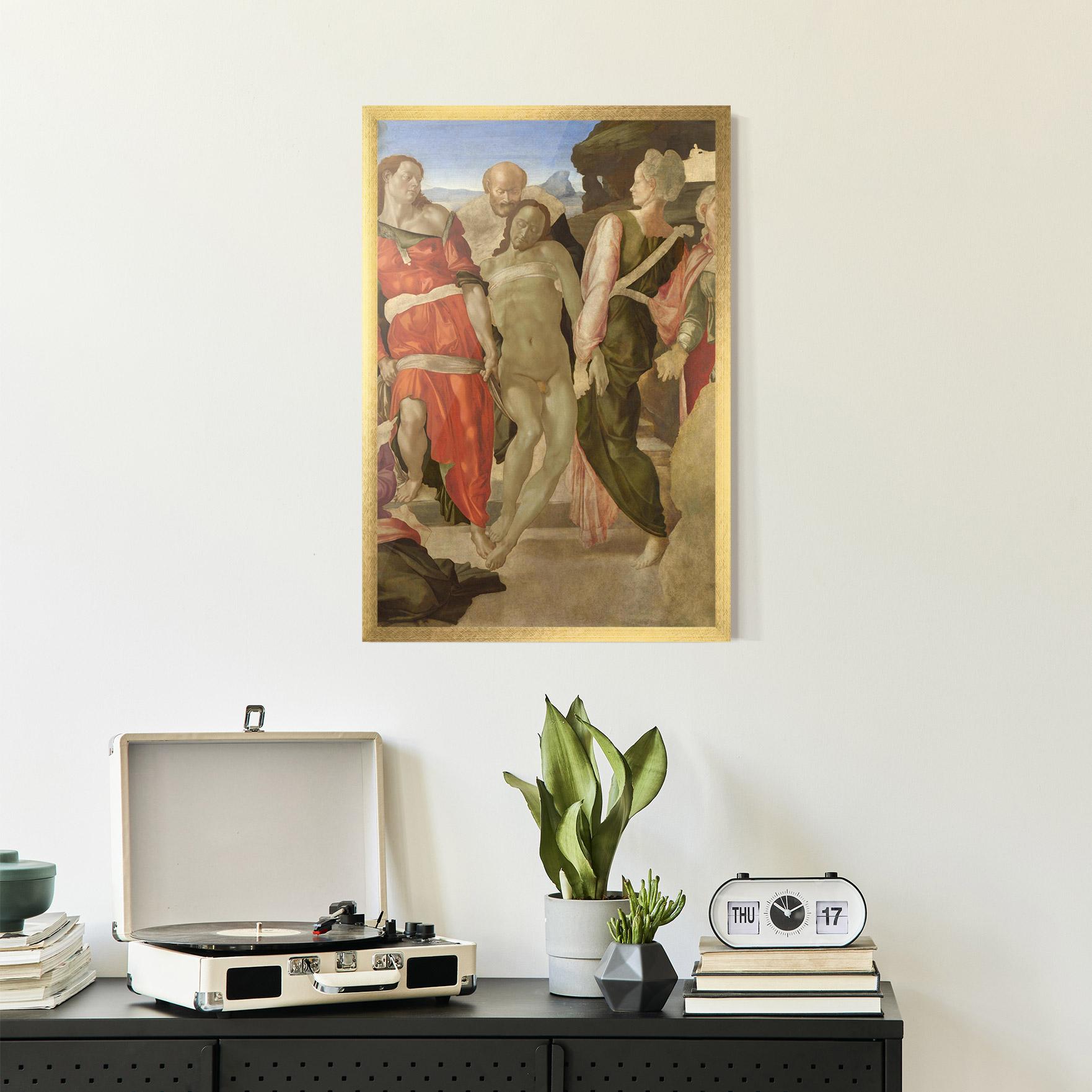 Gerahmte Poster Entombment mockup 2