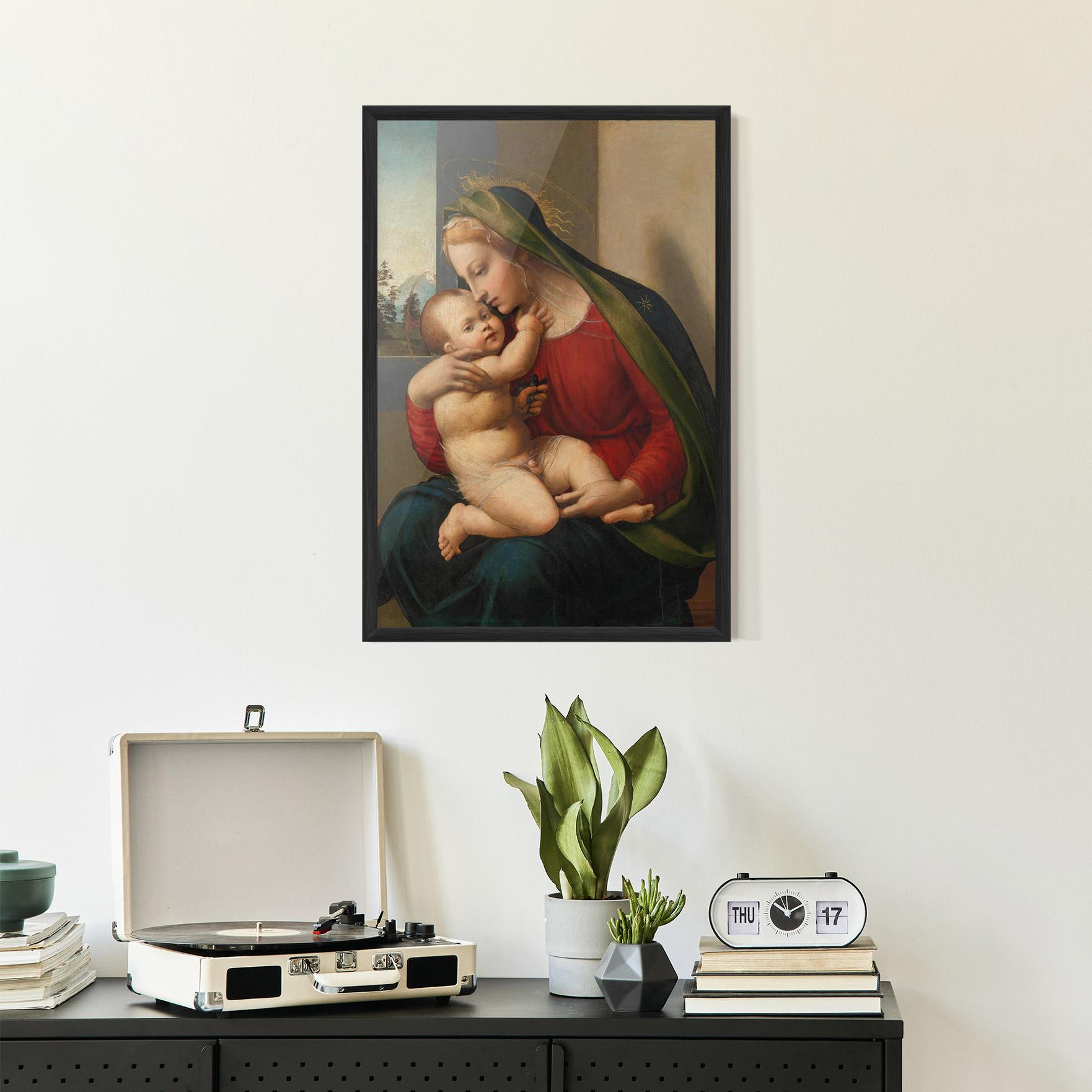 Gerahmte Poster Madonna And Child mockup 2