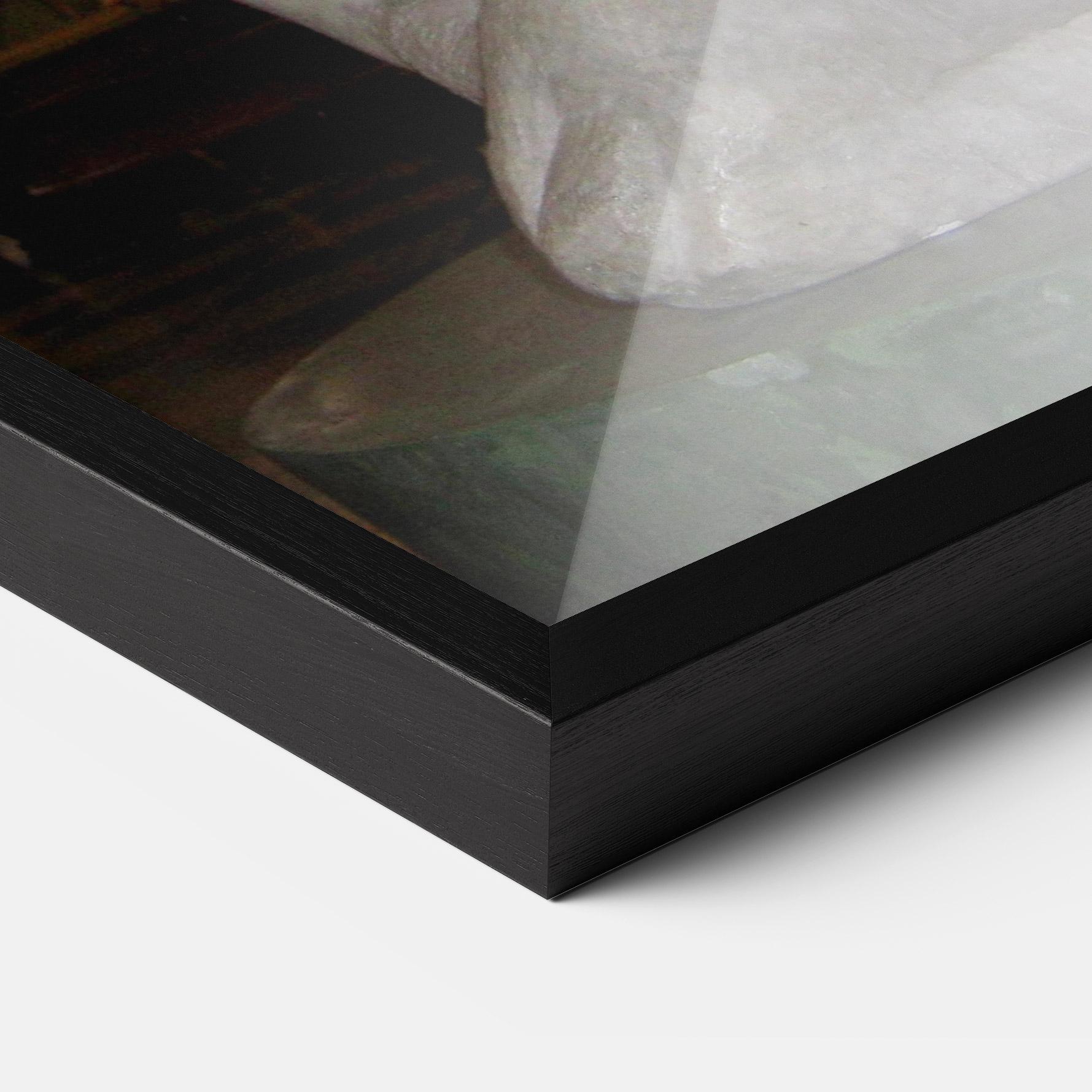 Gerahmte Poster Crouching Boy mockup 3