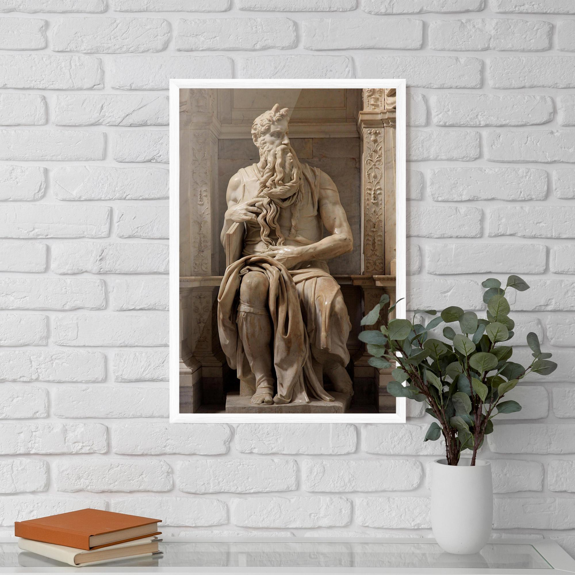 Gerahmte Poster Statue Moses mockup 5