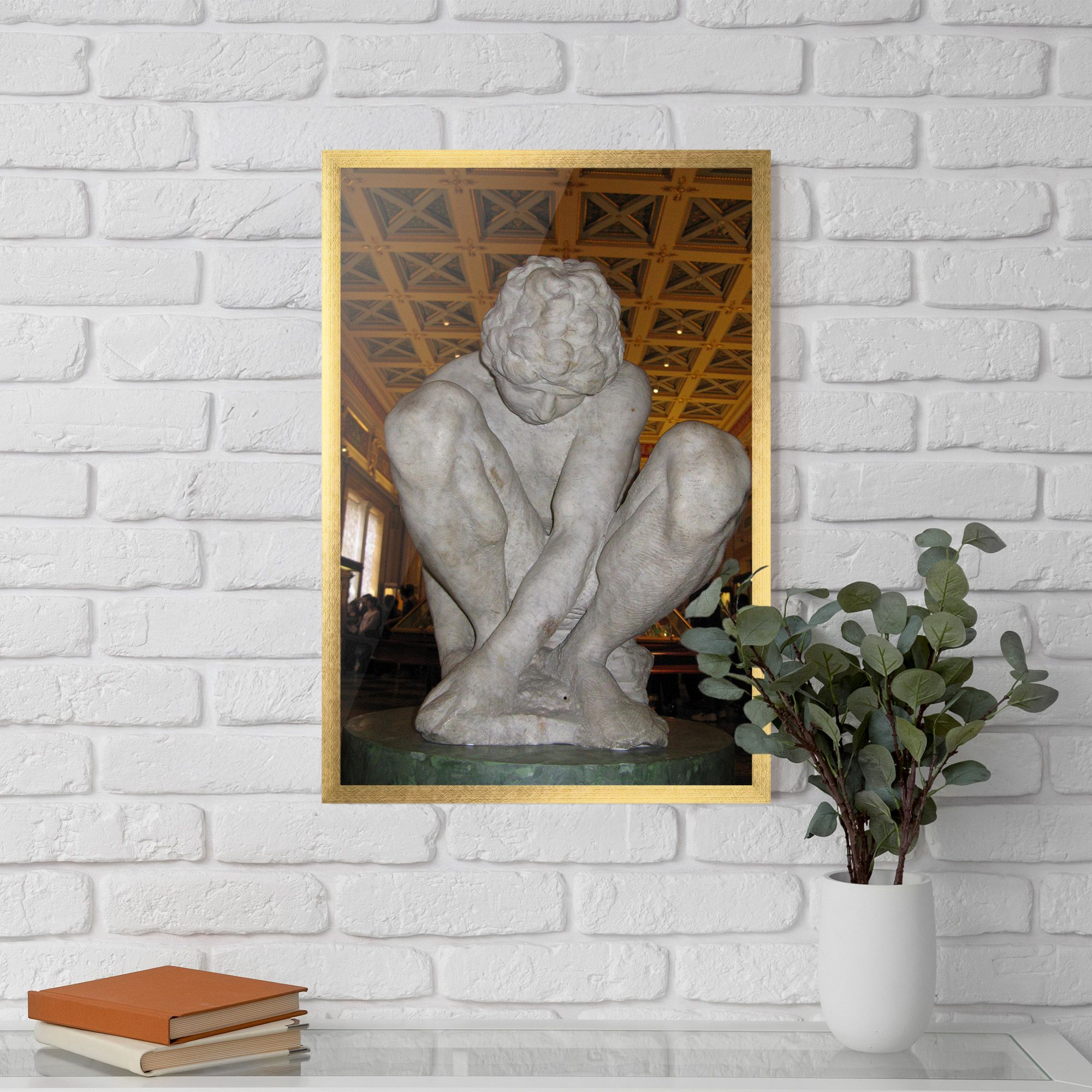 Crouching Boy mockup 5