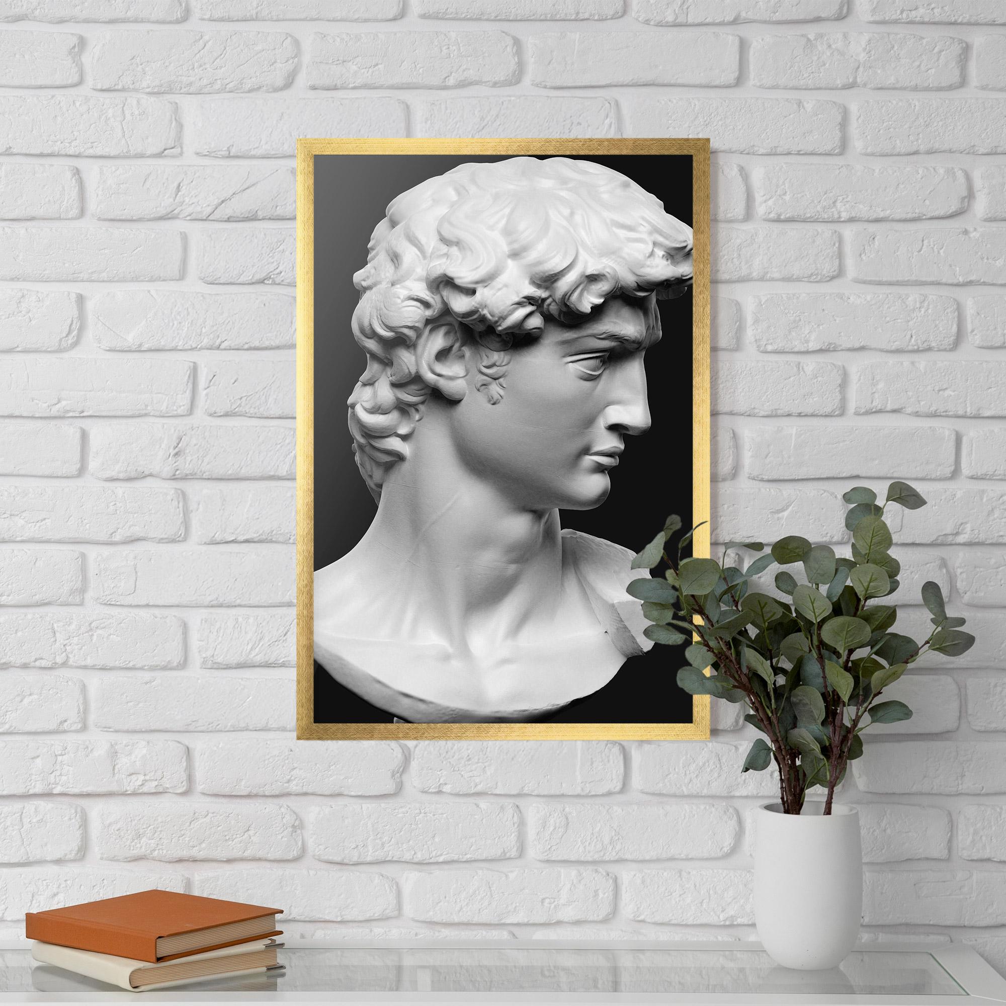 Gerahmte Poster David Head mockup 5