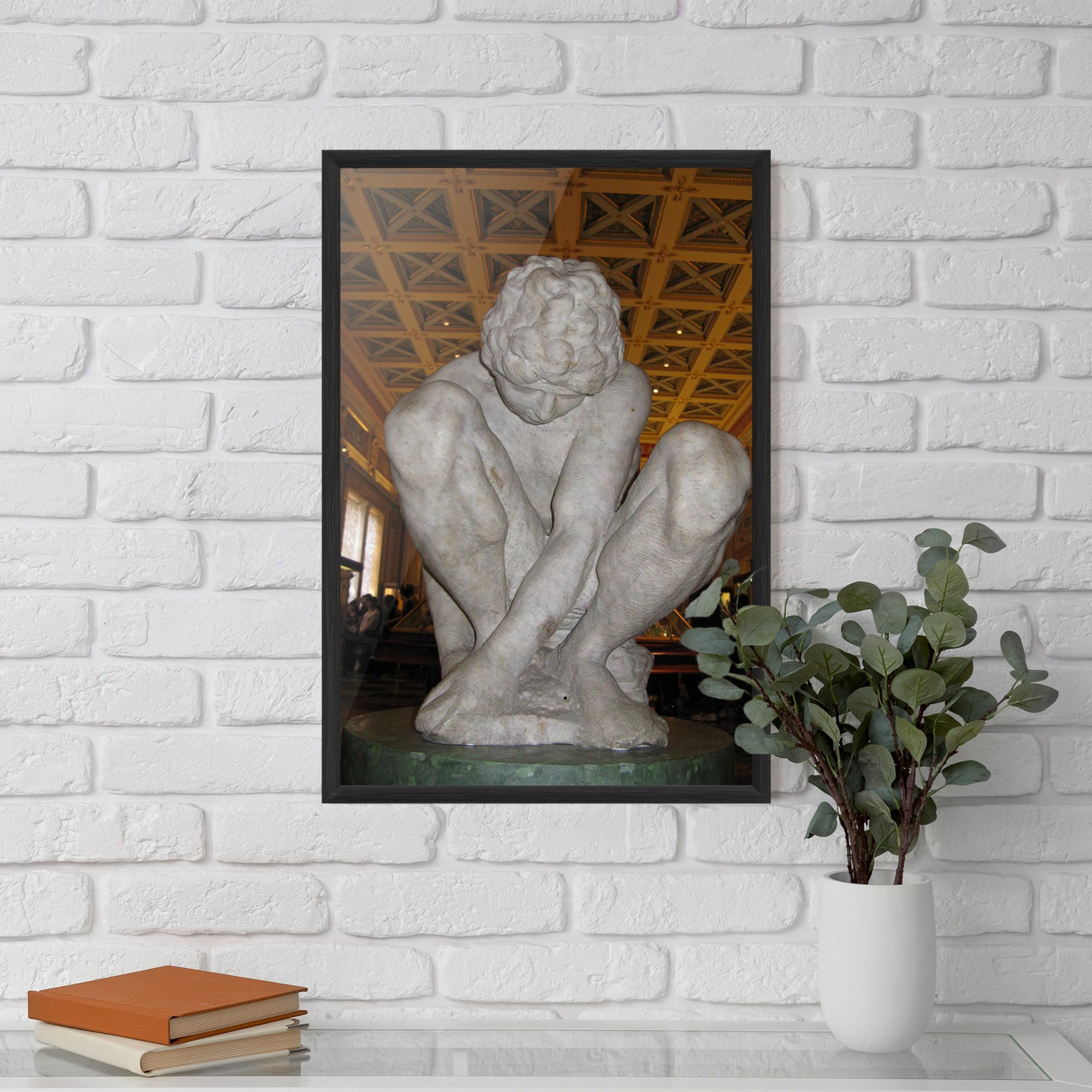 Crouching Boy mockup 5