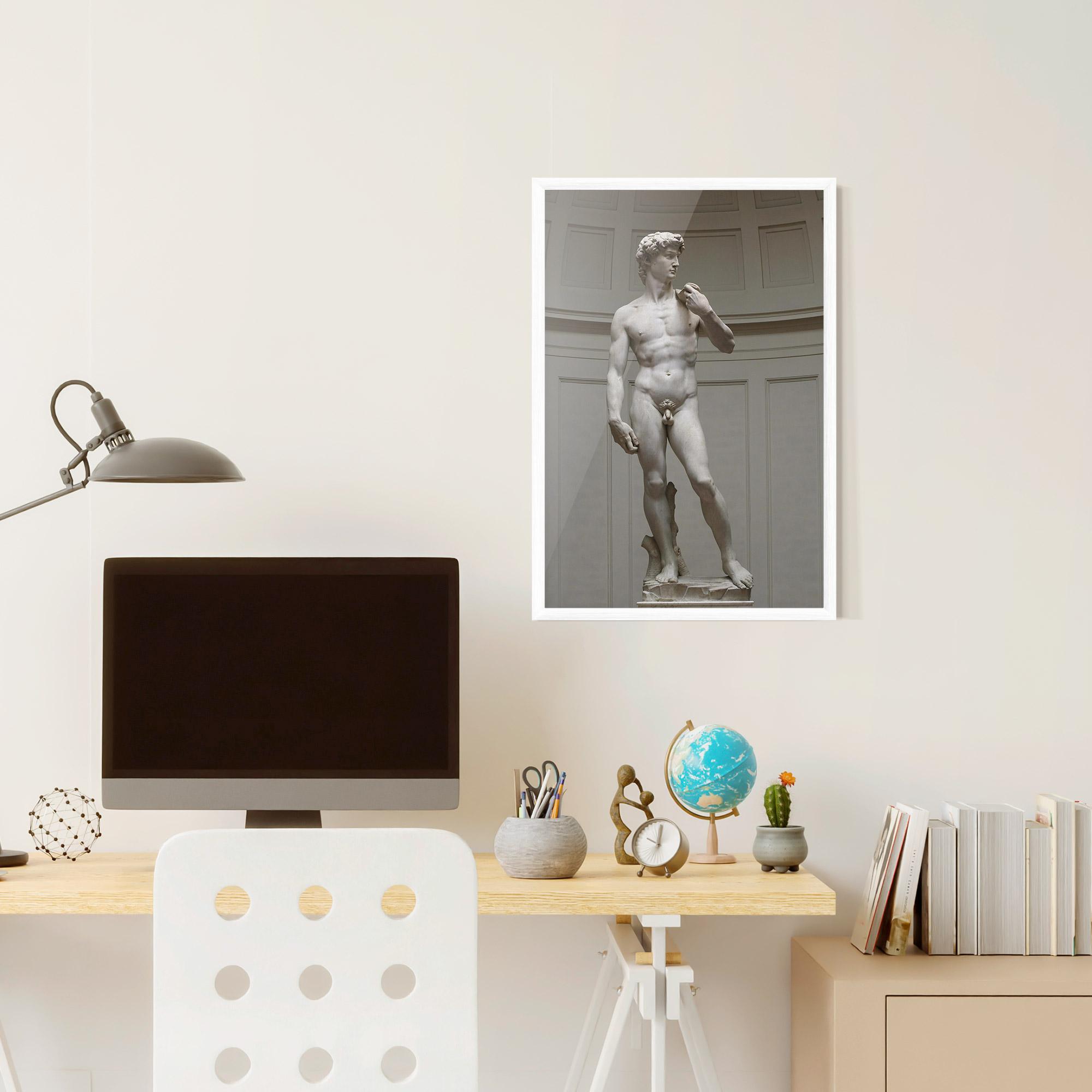 Gerahmte Poster Michelangelo Statue mockup 6