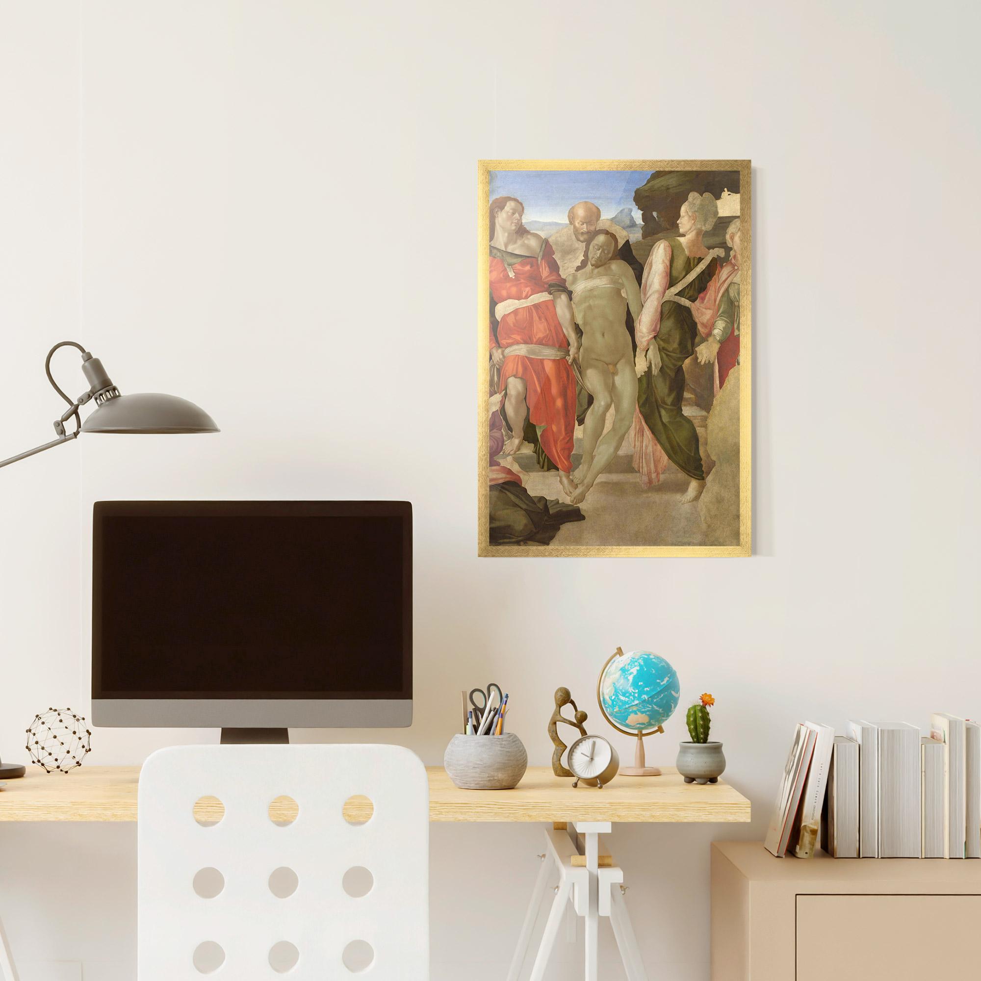 Gerahmte Poster Entombment mockup 6