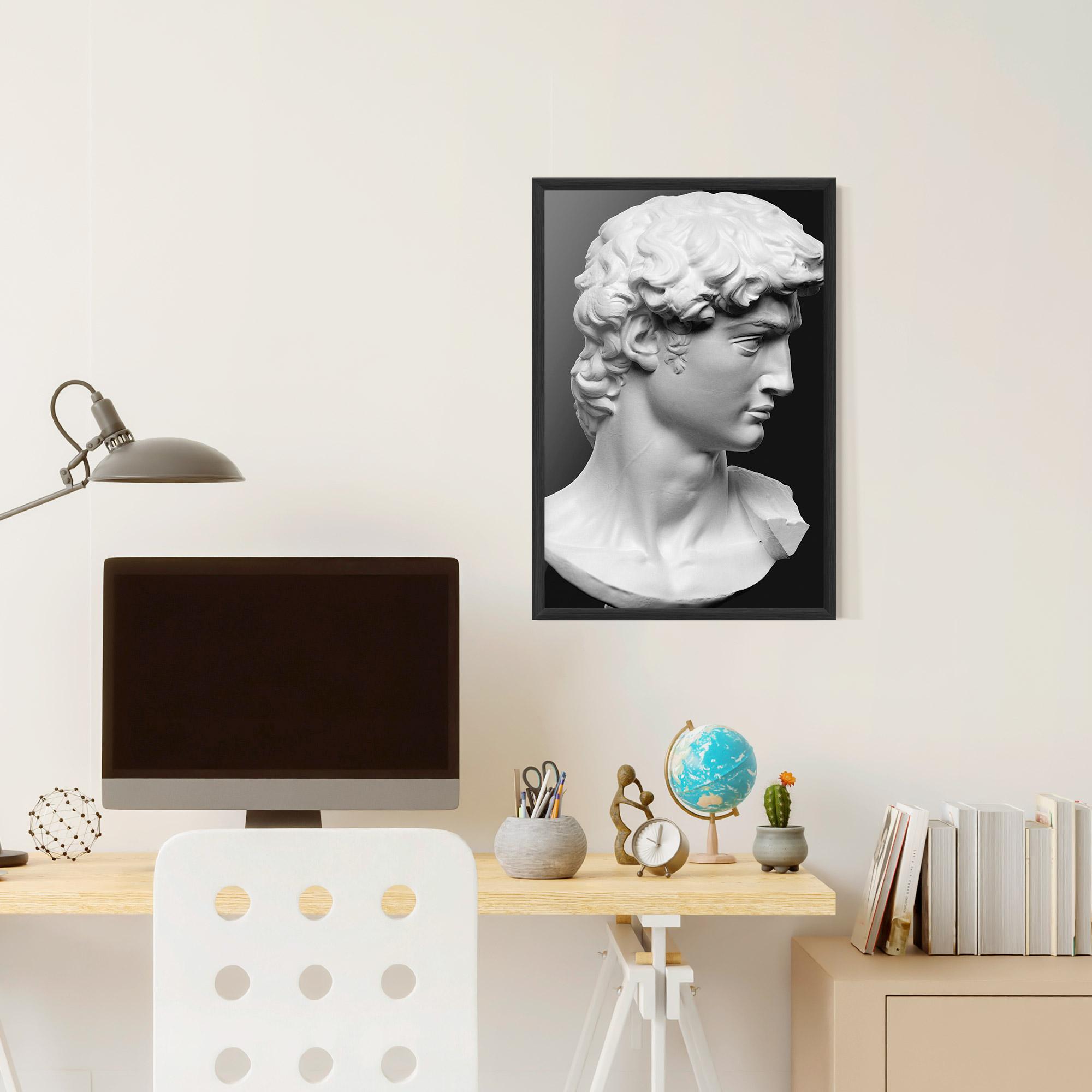 Gerahmte Poster David Head mockup 6