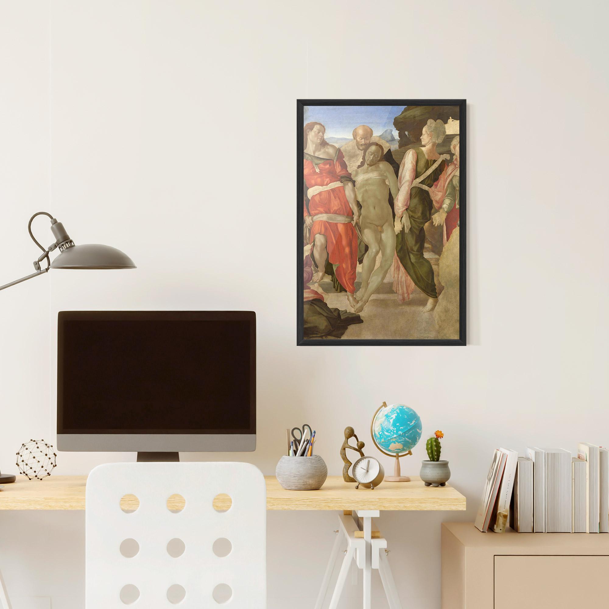 Gerahmte Poster Entombment mockup 6