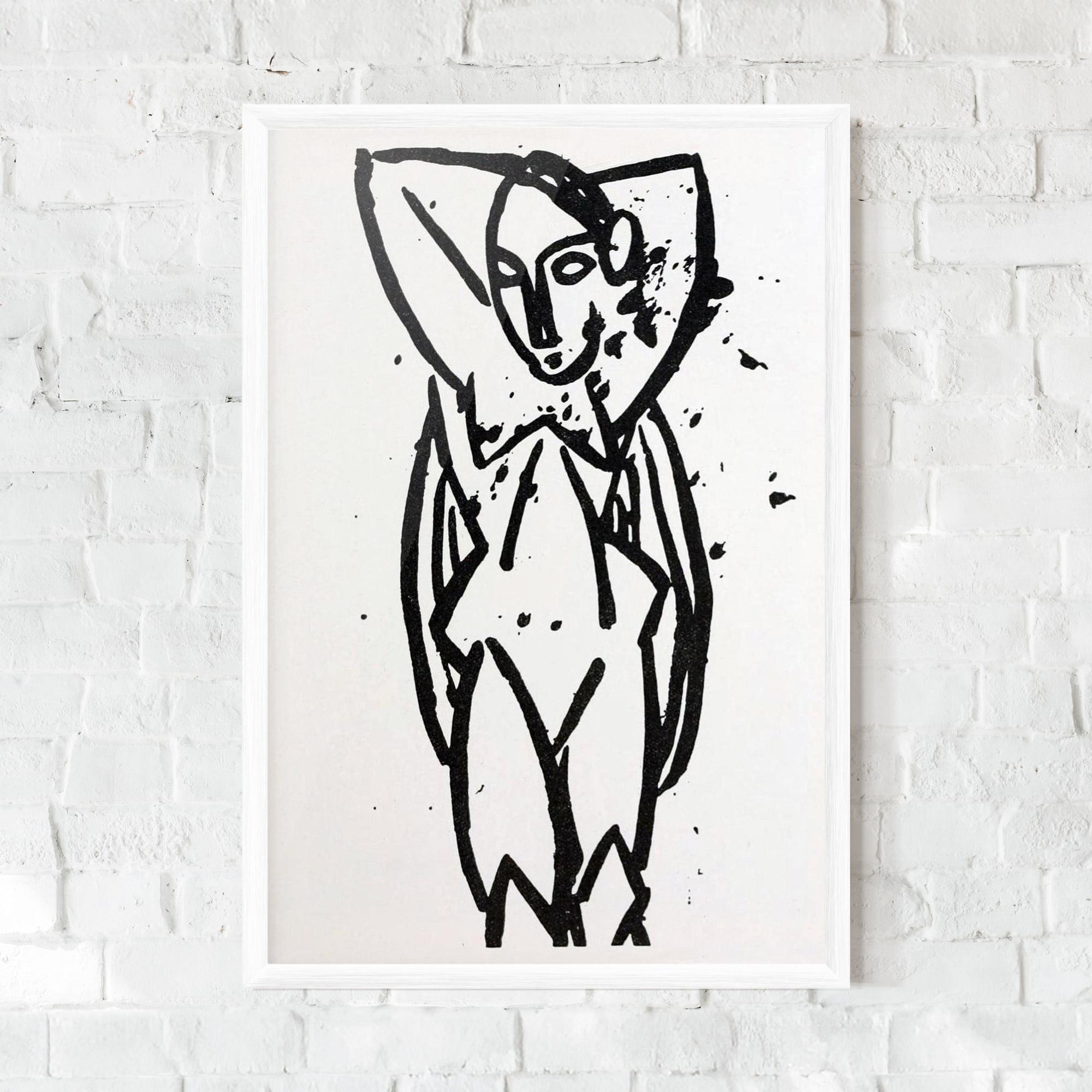 Gerahmte Poster Nude mockup 0