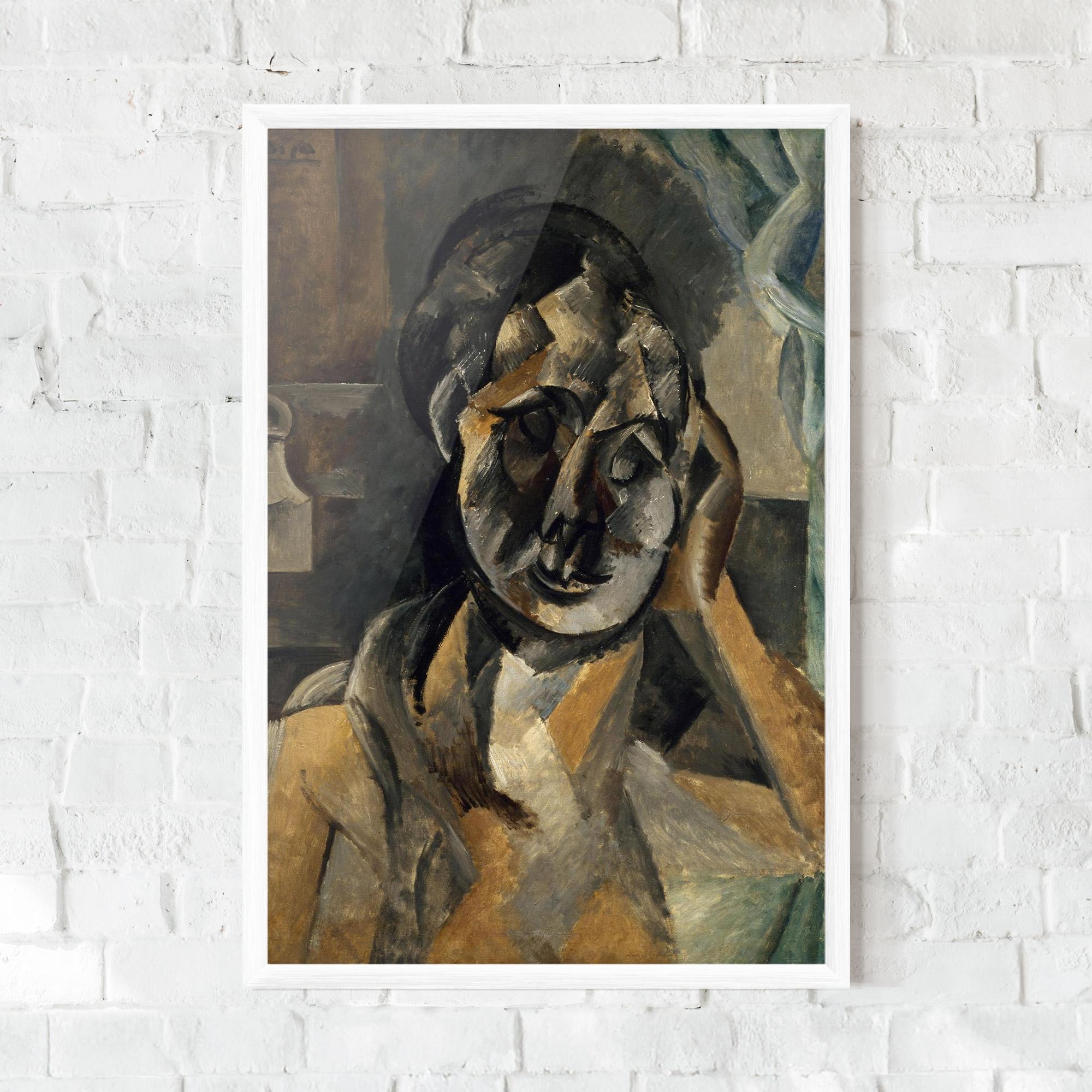 Gerahmte Poster Woman With Mustard mockup 0