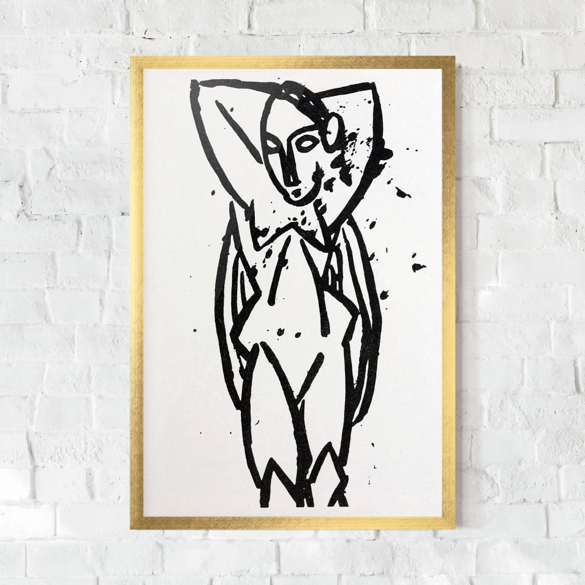 Gerahmte Poster Nude mockup 0