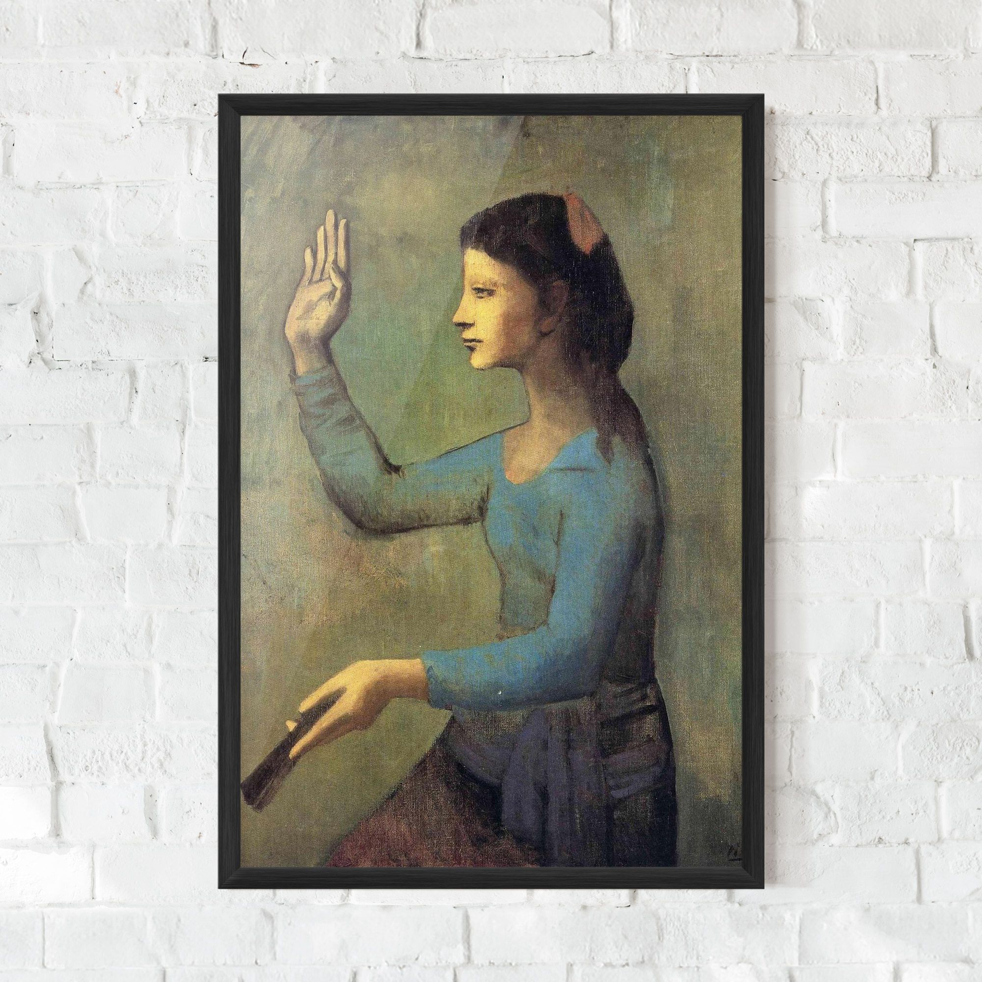 Lady With A Fan mockup 0