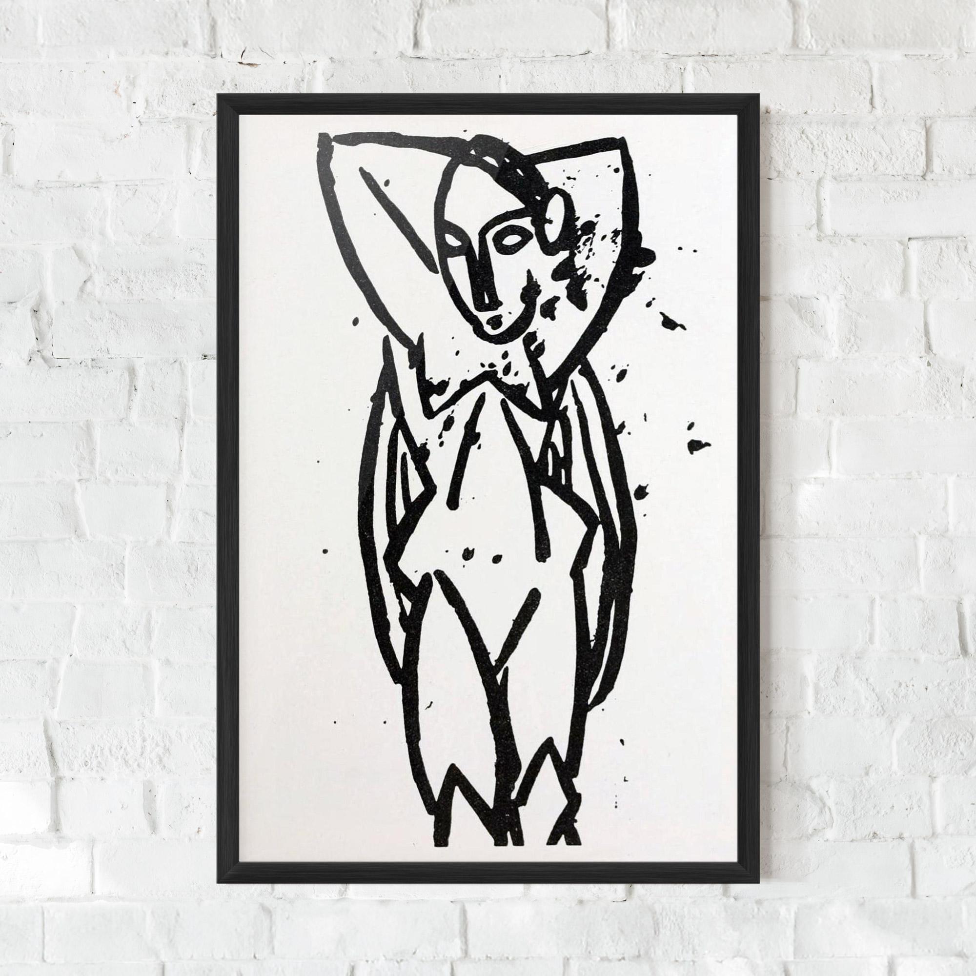 Gerahmte Poster Nude mockup 0