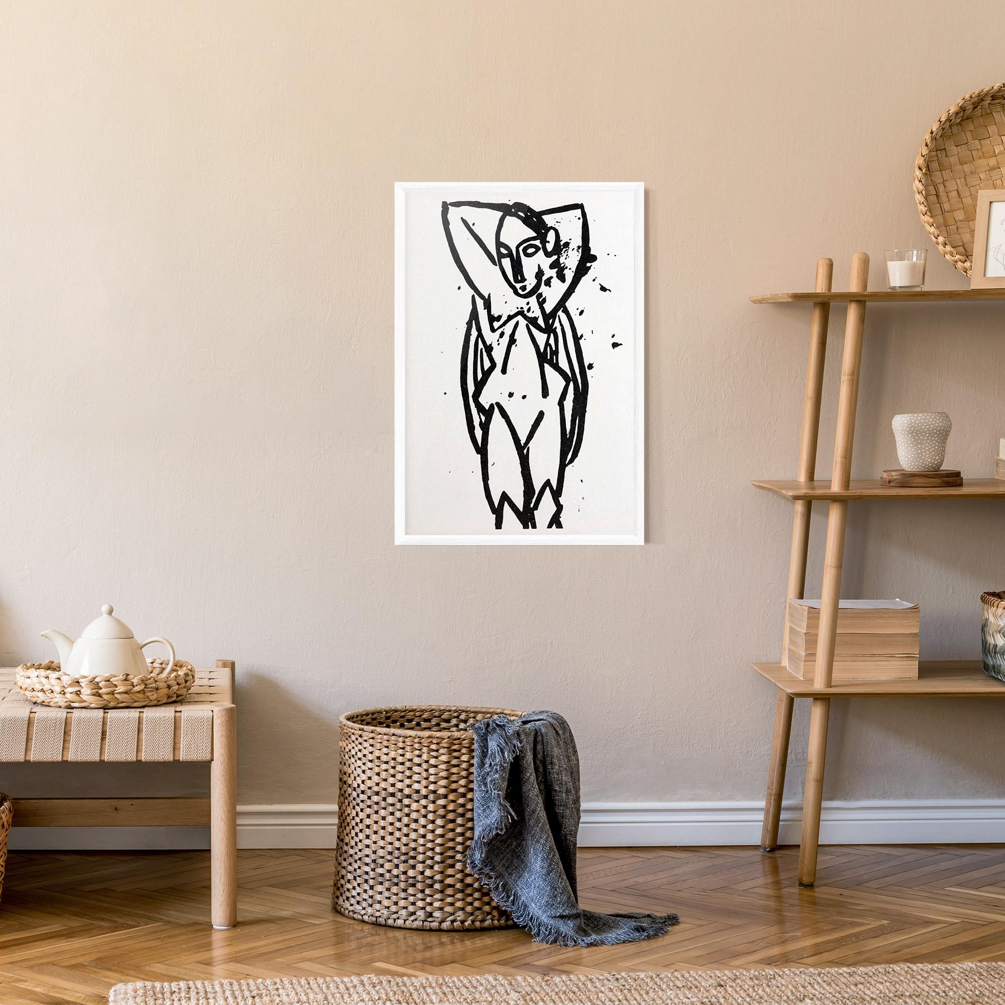 Gerahmte Poster Nude mockup 9