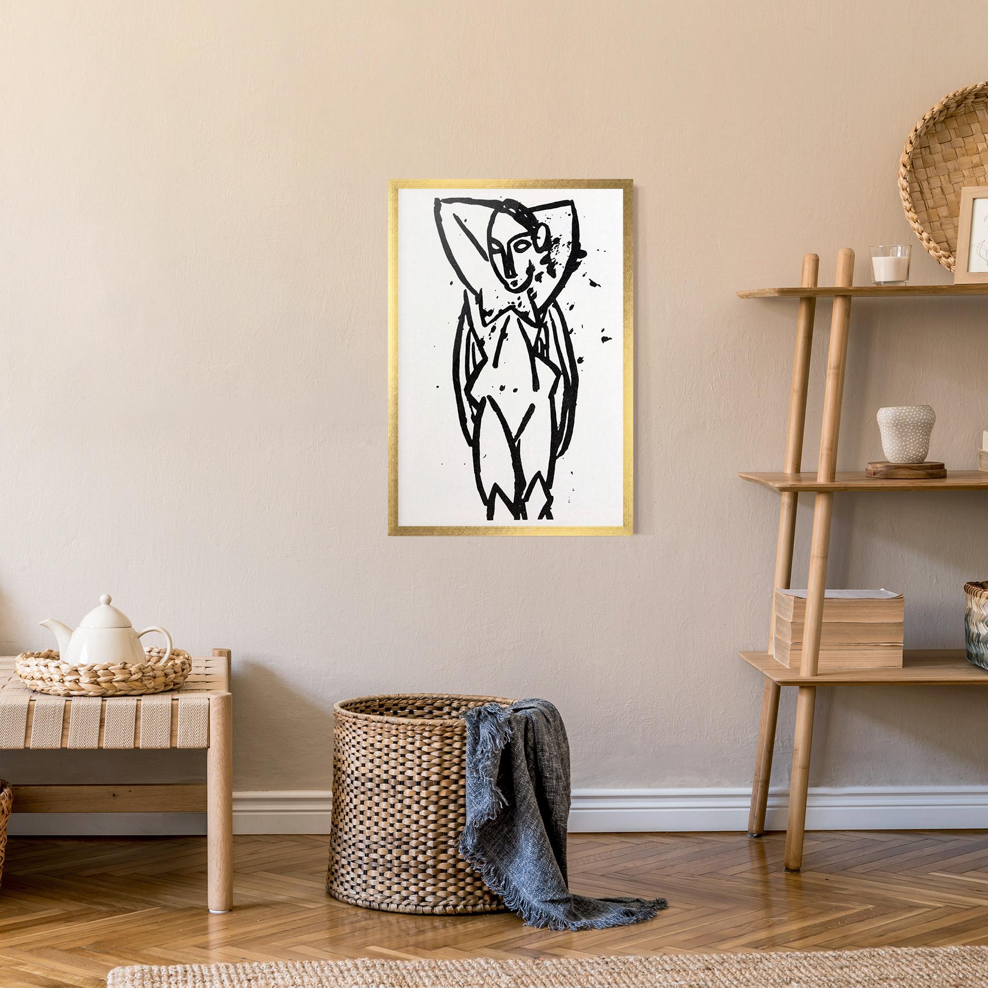 Gerahmte Poster Nude mockup 9