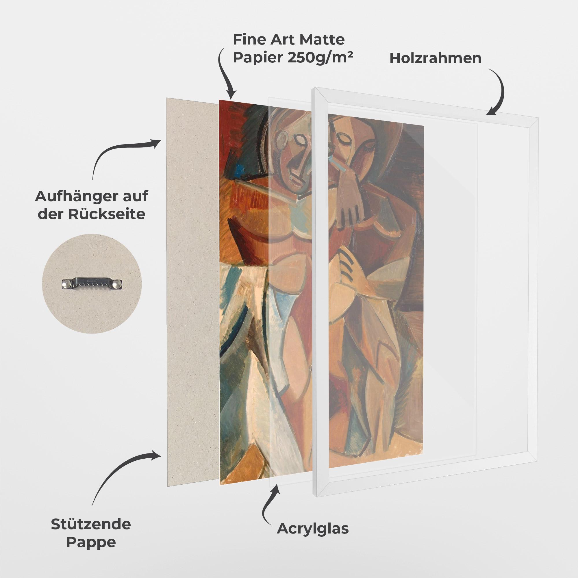 Gerahmte Poster Friendship Two Nudes mockup 1